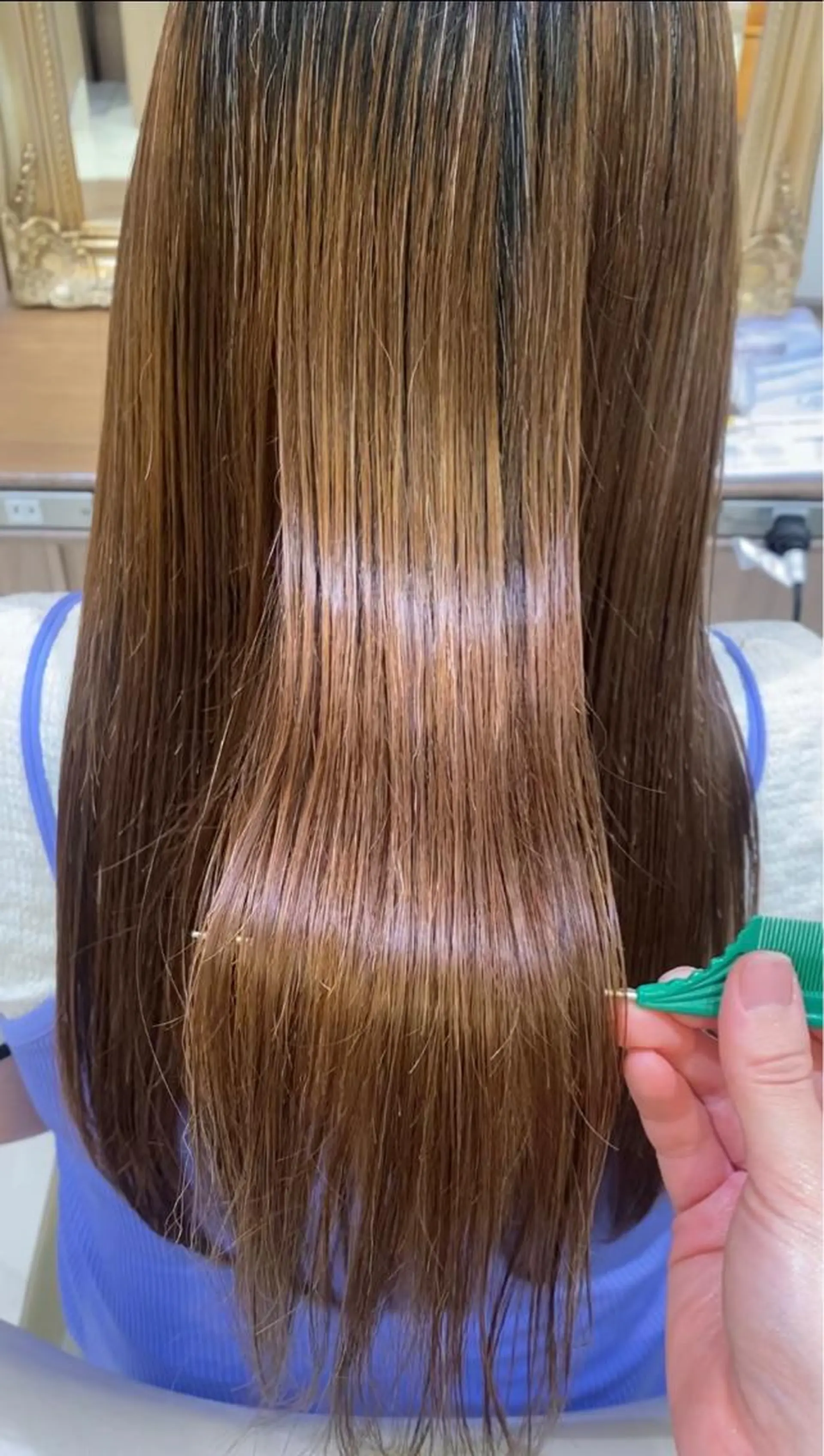 ロング カラー パーマ 古川 琴美のヘアスタイル