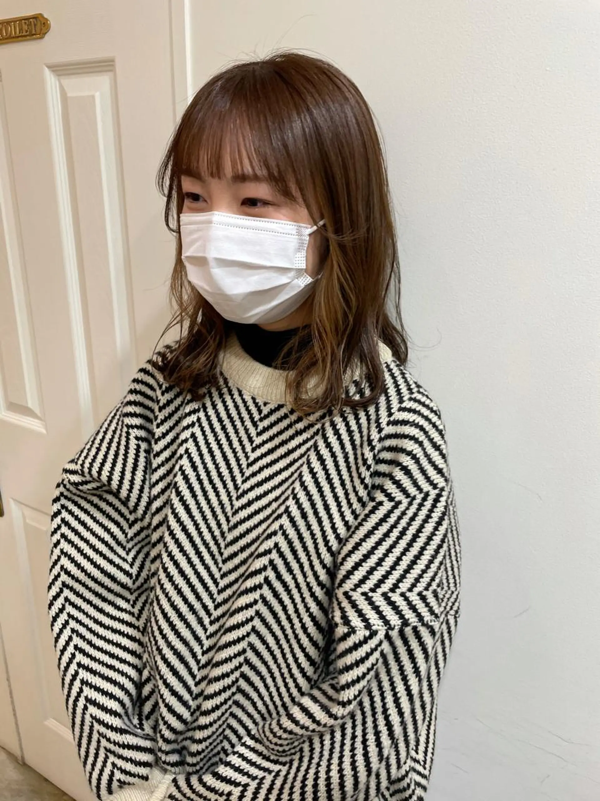 ミディアム カラー ヘアカラー トリートメント MIOベージュカラー 柔らかいカラーのヘアスタイル