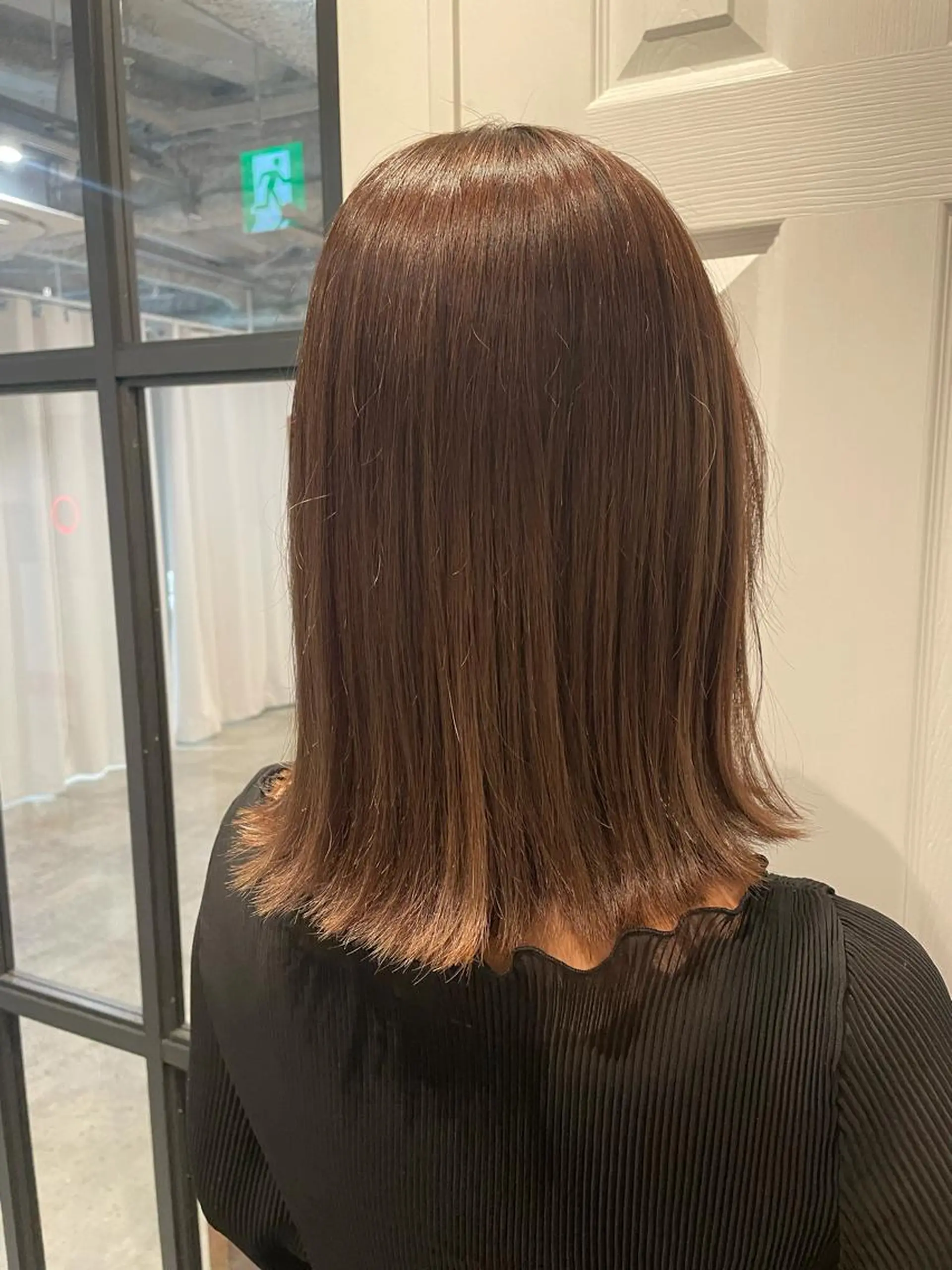 ミディアム カラー ベージュカラー ブリーチ ブラウンカラー ブラウンベージュ ブリーチなしカラー カット ヘアカラー トリートメント 中目黒🌼 🌼ハナのヘアスタイル