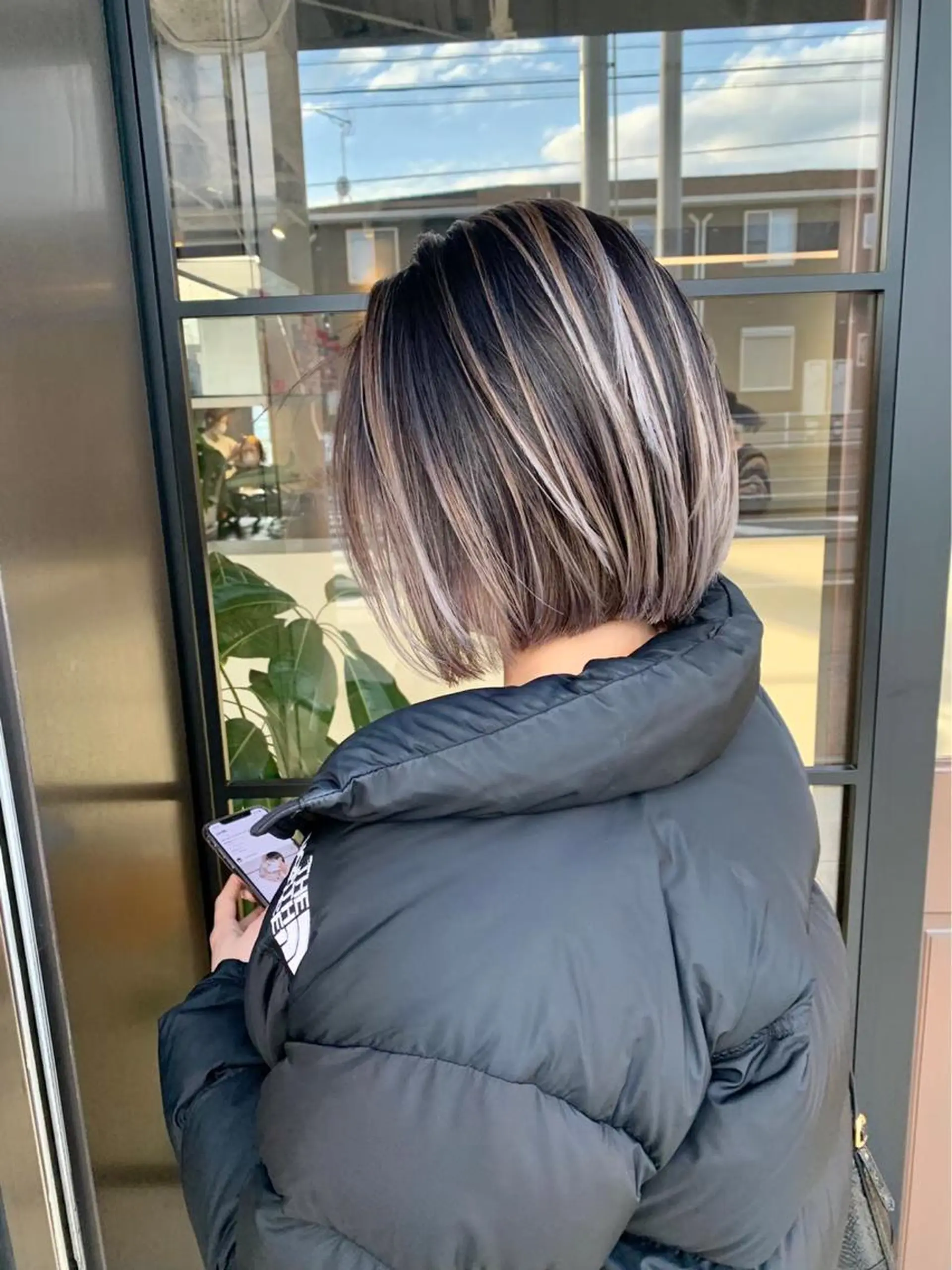 ショート カラー バレイヤージュ レイヤーカット mizuki /ケアブリーチのヘアスタイル