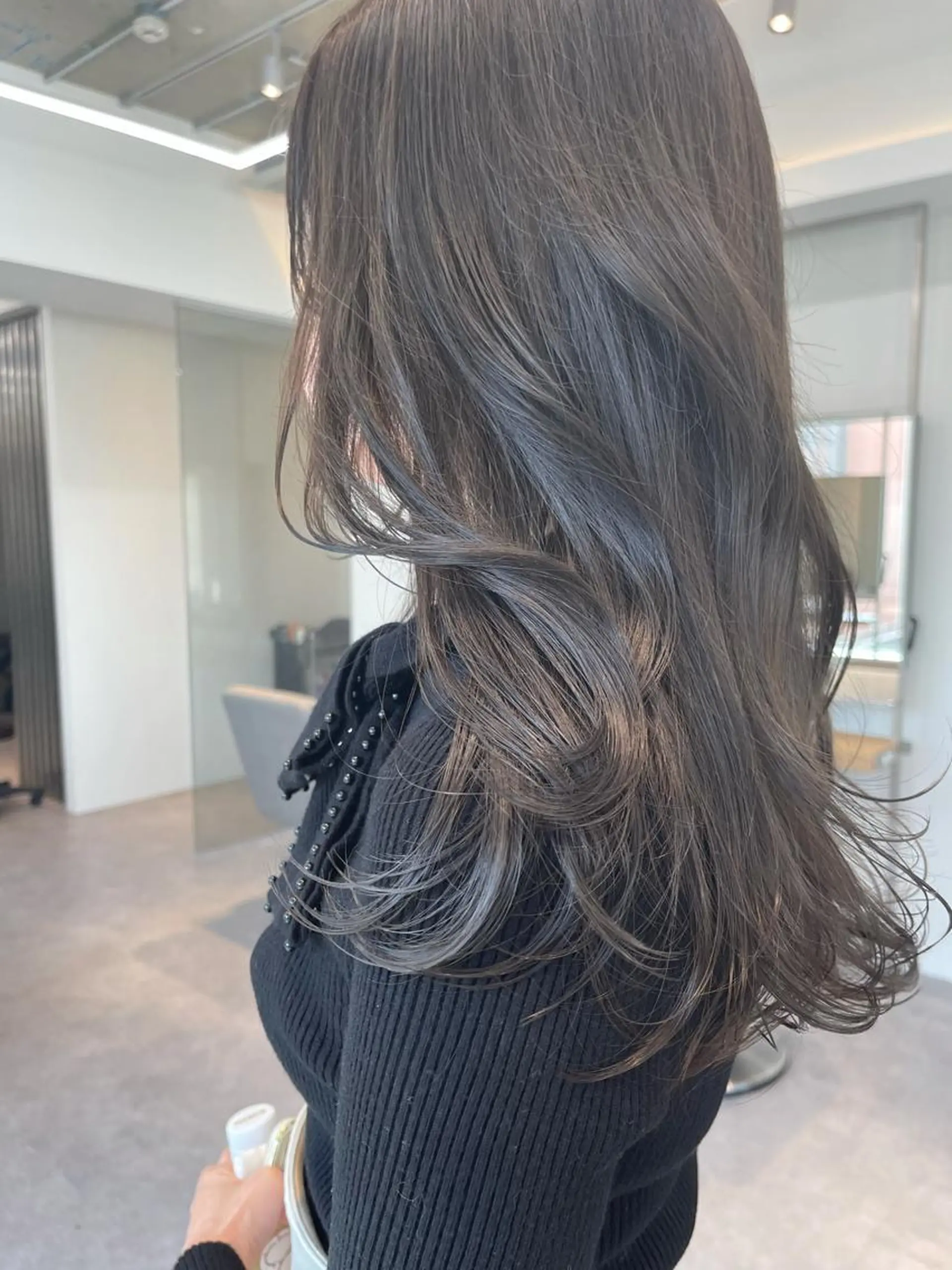 セミロング カラー ヘアアレンジ カット ヘアカラー トリートメント Aloa透明感ヘア ♡kanami♡のヘアスタイル