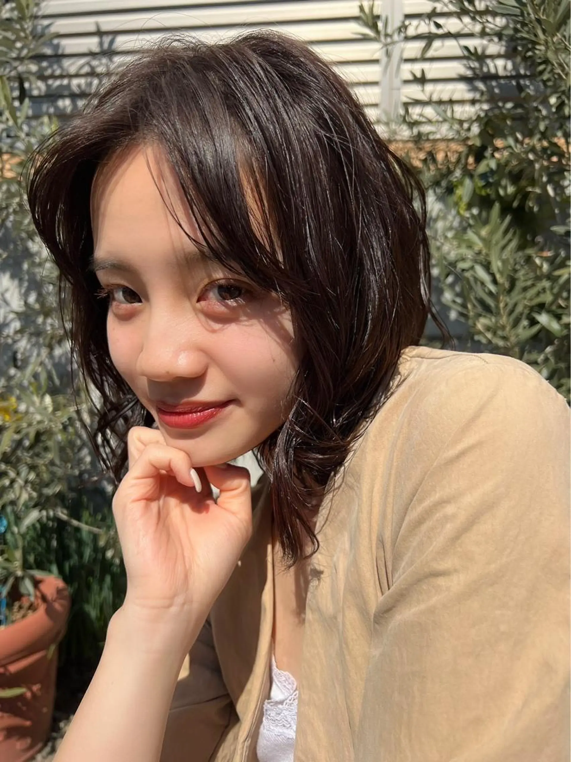 ミディアム カット ヘアカラー トリートメント ヘッドスパ putri店長 和田鈴采のヘアスタイル