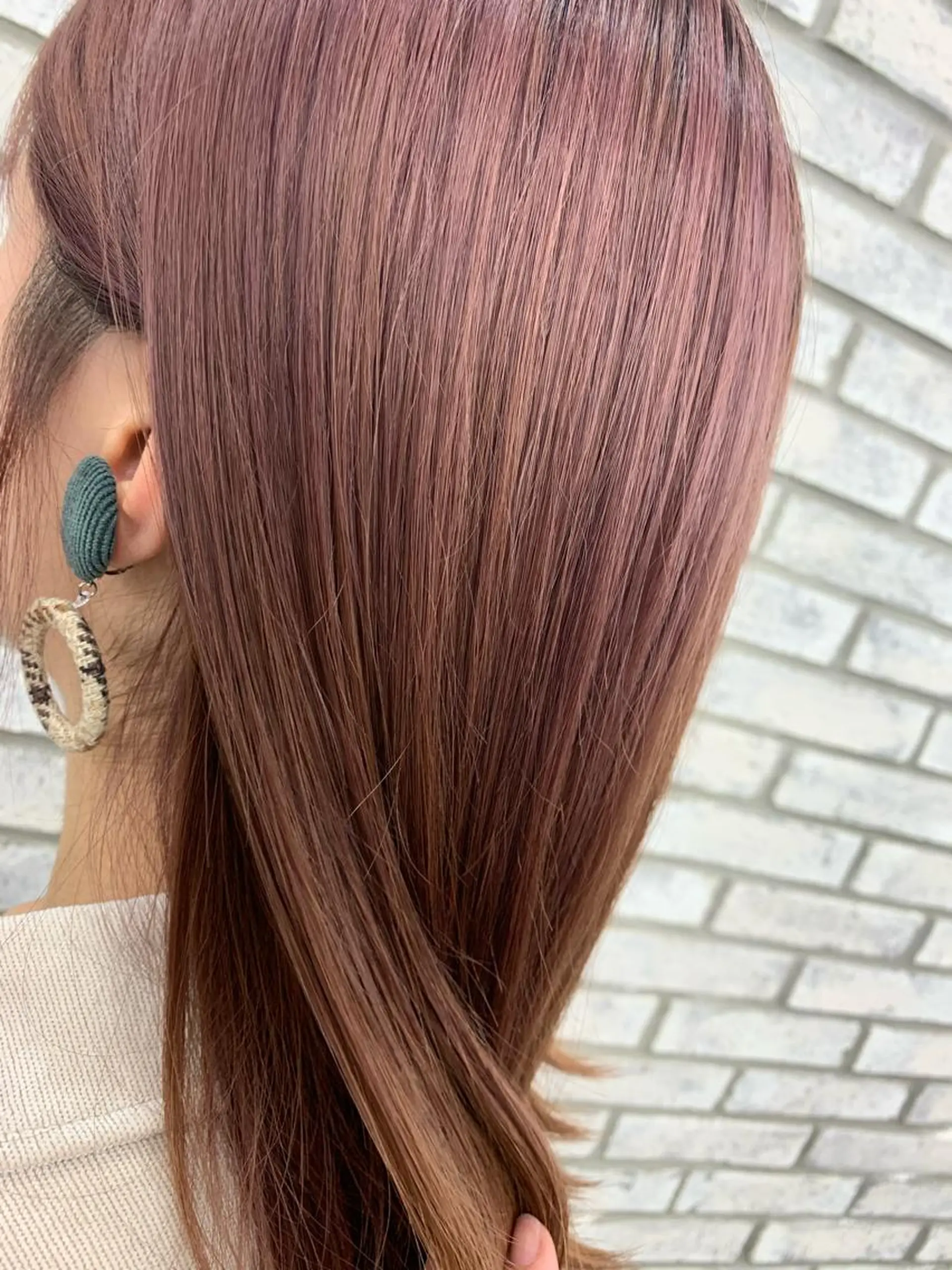 ミディアム カラー レイヤー ハイトーン 暖色⭐︎KANAKOのヘアスタイル