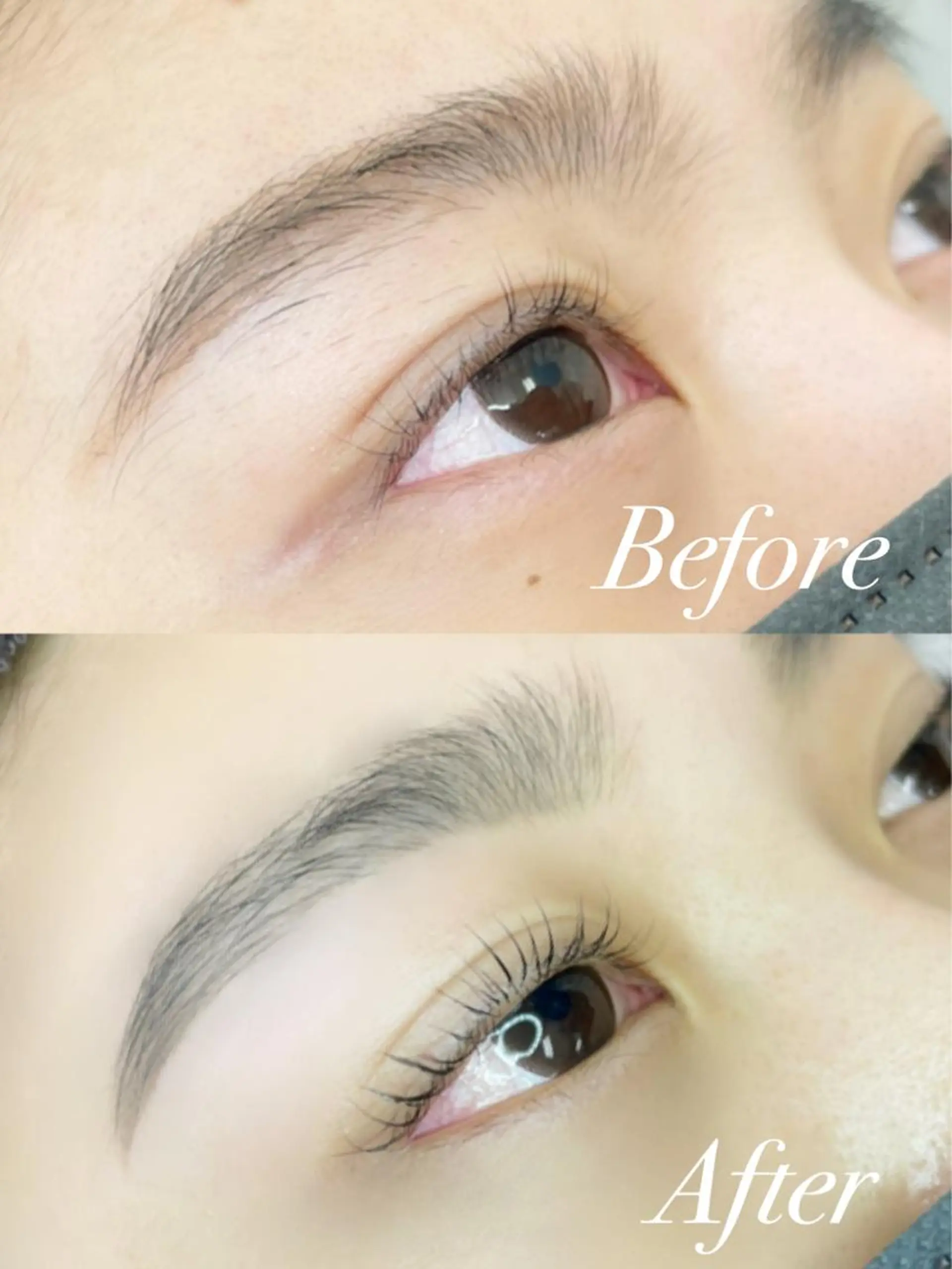 マツエク・マツパ アイブロウ 眉毛ワックス脱毛 一重×まつ毛パーマ iL所属・💙iL 佐藤萌💙のマツエク・マツパデザイン