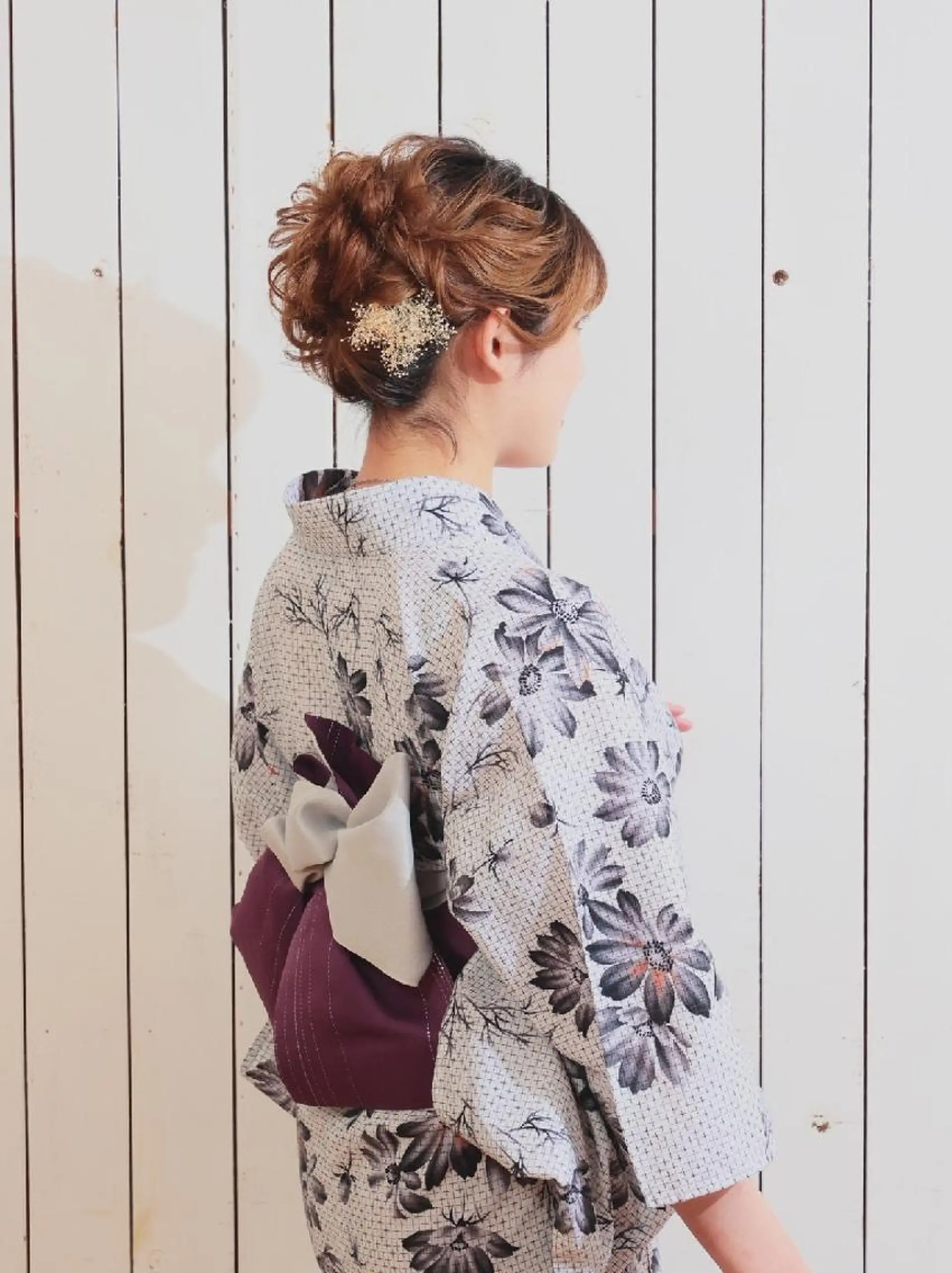 ミディアム ヘアアレンジ 浴衣 Rarely  beautyのヘアスタイル