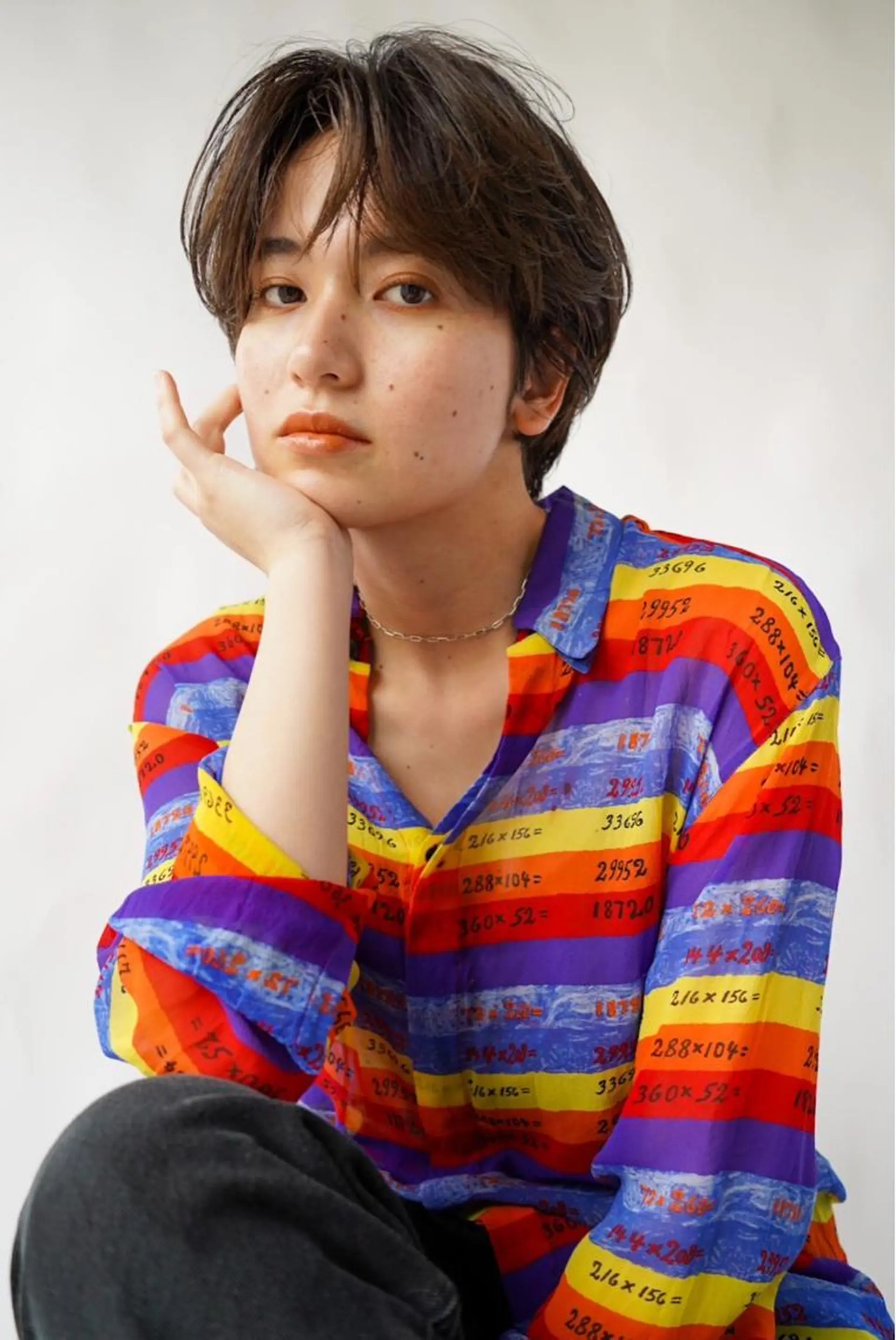 ショート カット ヘアカラー トリートメント oma　袮次金 鈴香のヘアスタイル