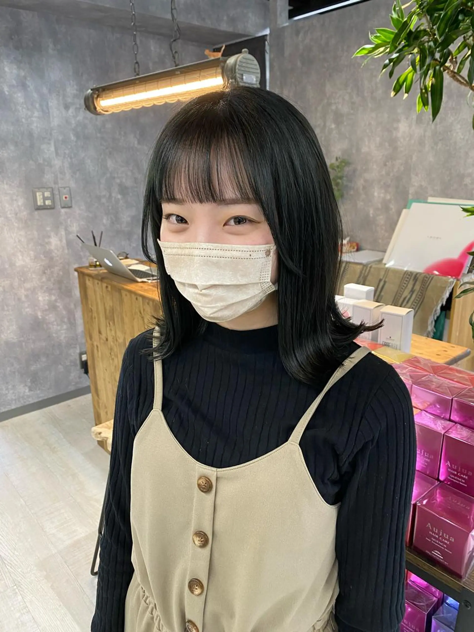 ミディアム カラー バレイヤージュ ブリーチ ケアブリーチ ダブルカラー イヤリングカラー 【.ico】心斎橋 飛田ゆうきのヘアスタイル