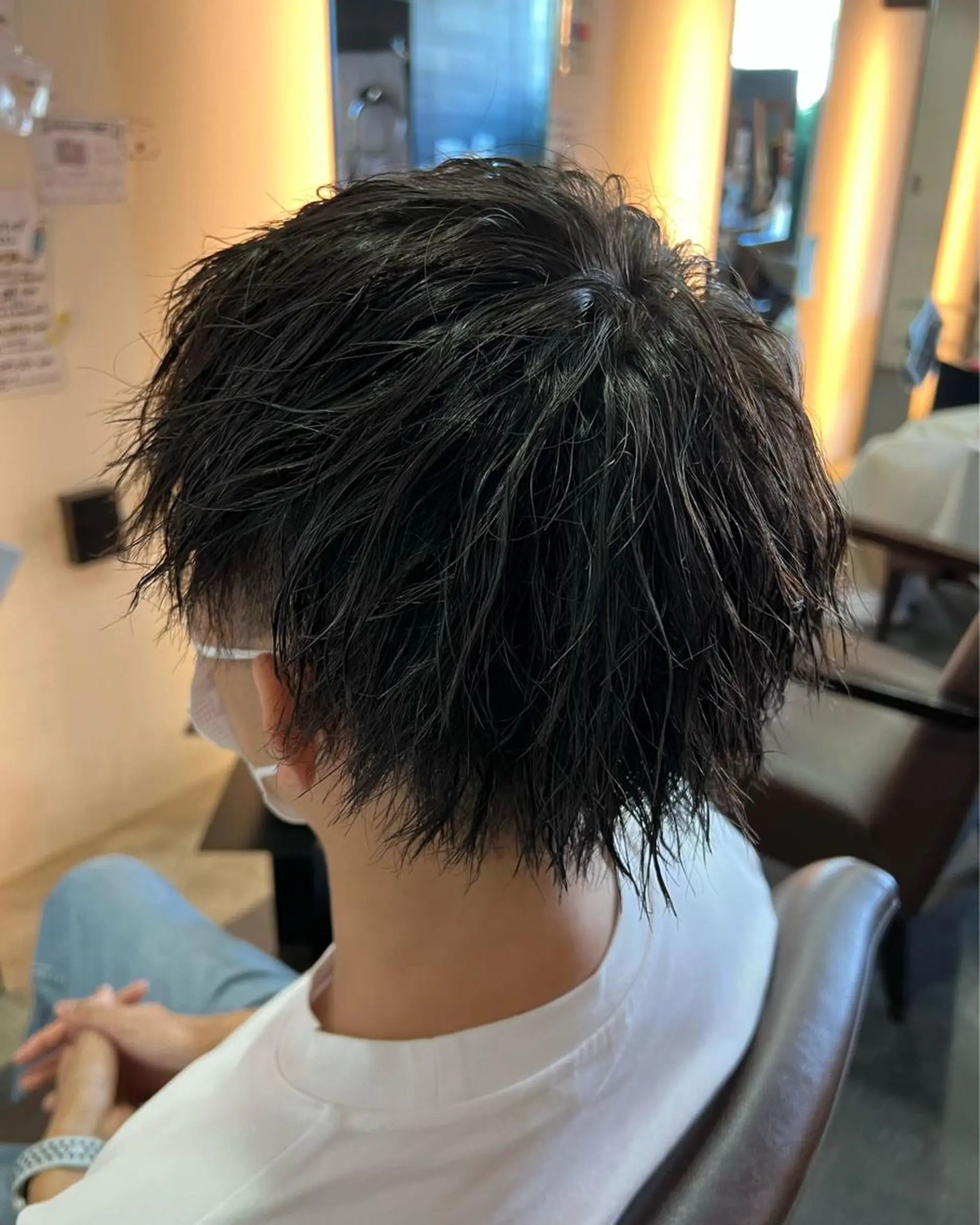 パーマ メンズ メンズパーマ メンズツイストパーマ ツイストパーマ カット ヘアカラー トリートメント 中井 一葉のヘアスタイル