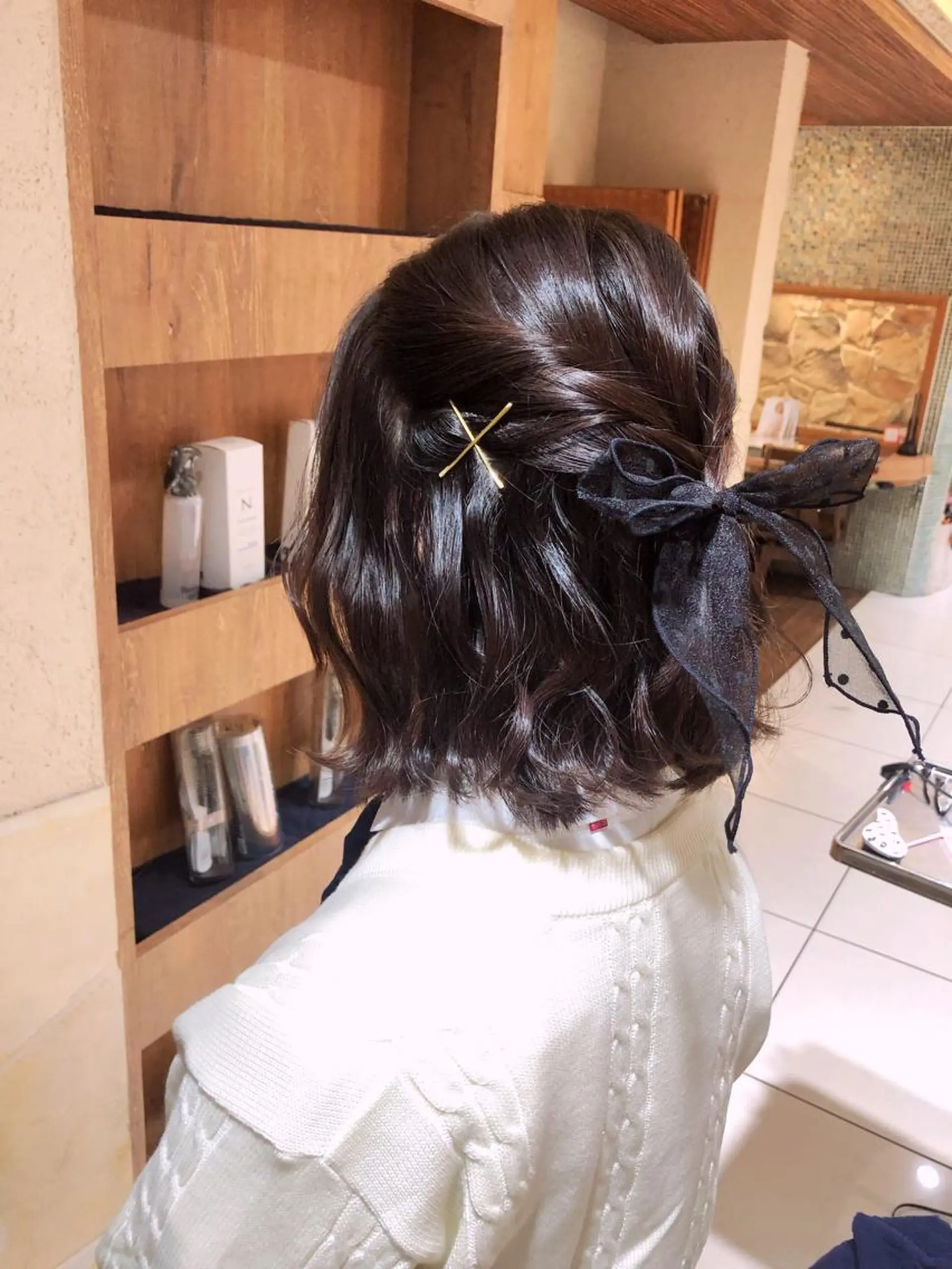 ショート ヘアアレンジ 編みこみ 【ディレクター 🧸🤍田澤　唯那】のヘアスタイル