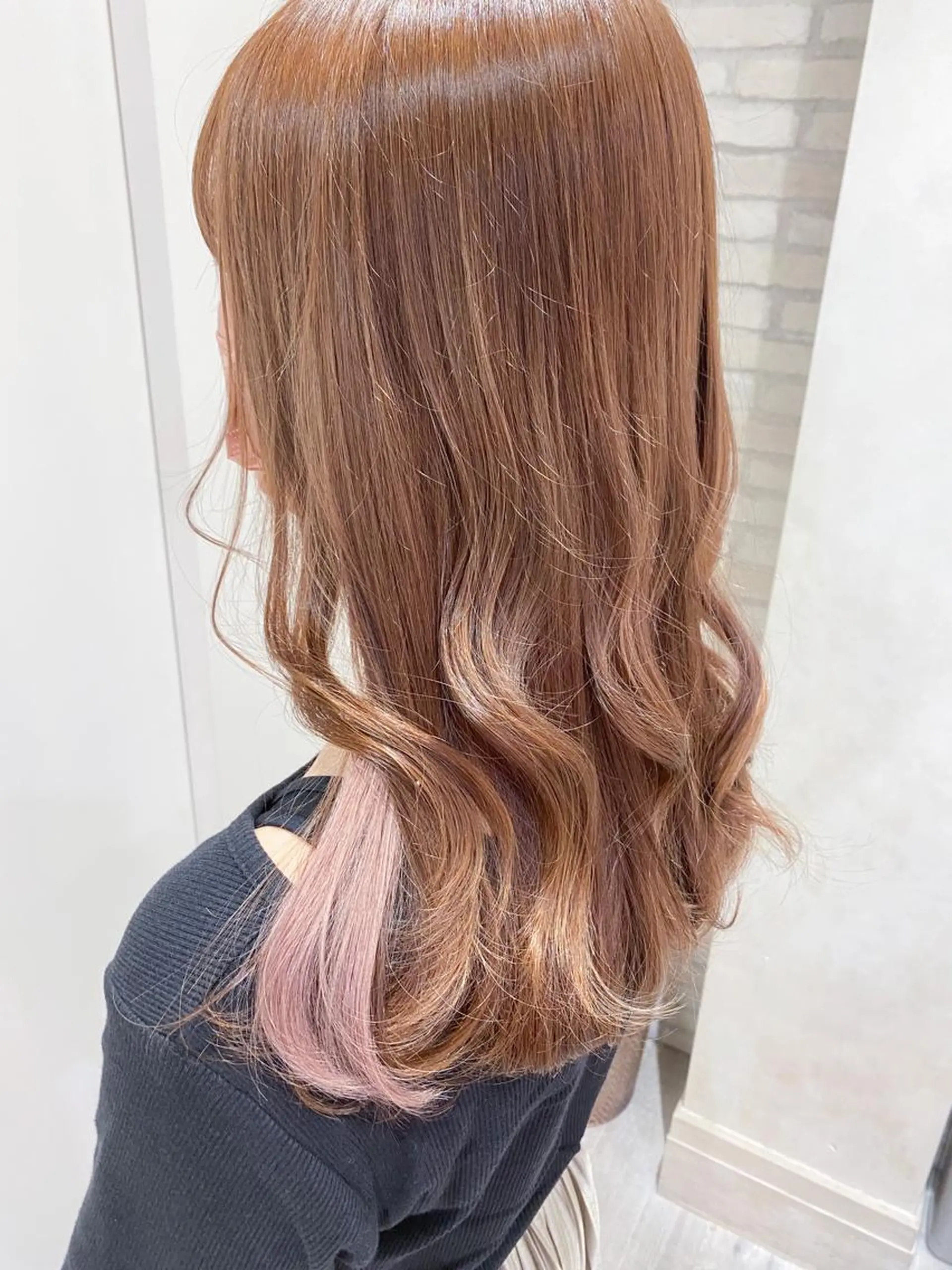 ロング エクステ ヘアカラー エクステ 横浜🍒ルーツカラー エクステ／RIEのヘアスタイル