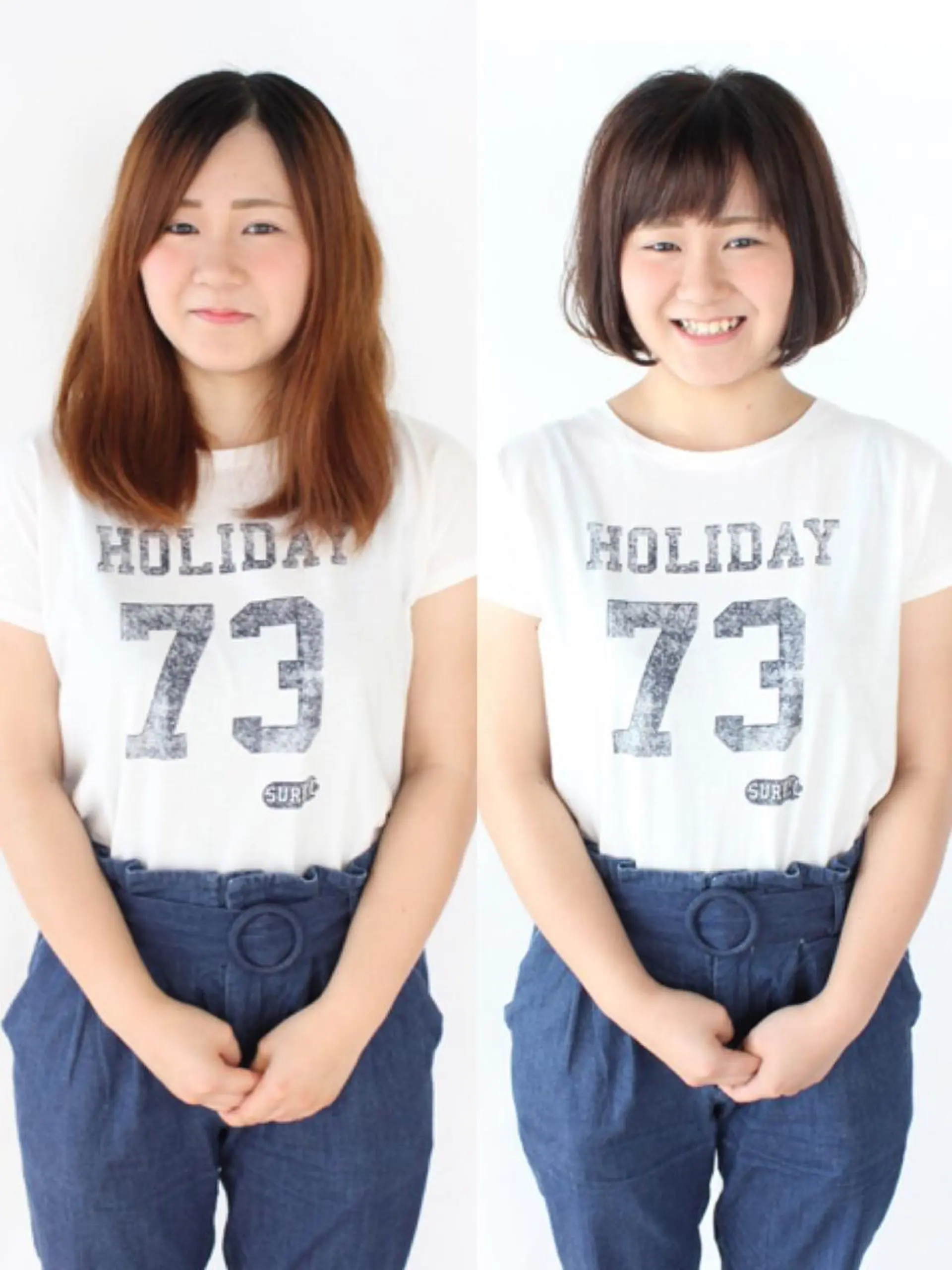 ミディアム 河野 薫のヘアスタイル