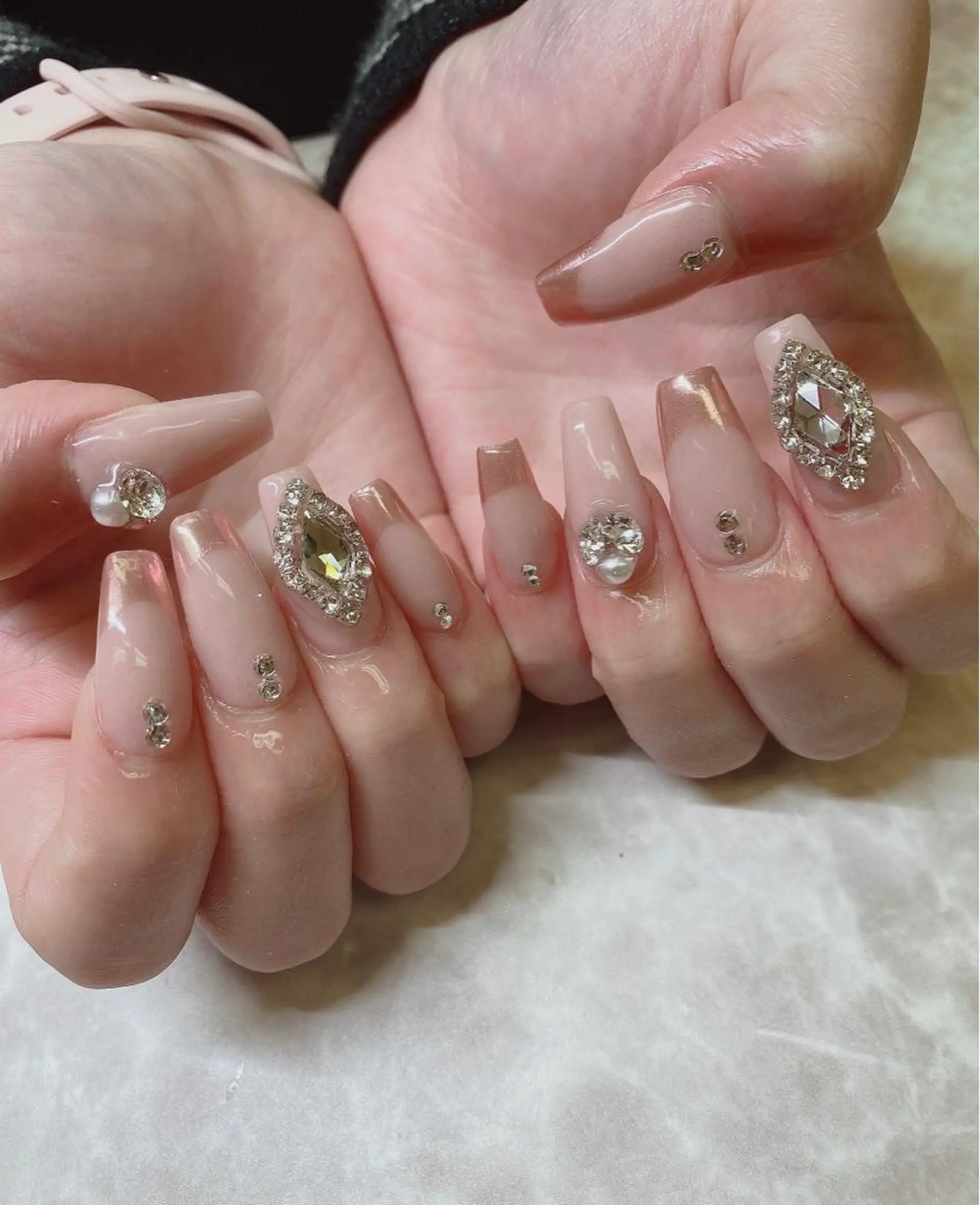 ミディアム ハンドネイル JNA認定講師🌸 RIEのネイルデザイン