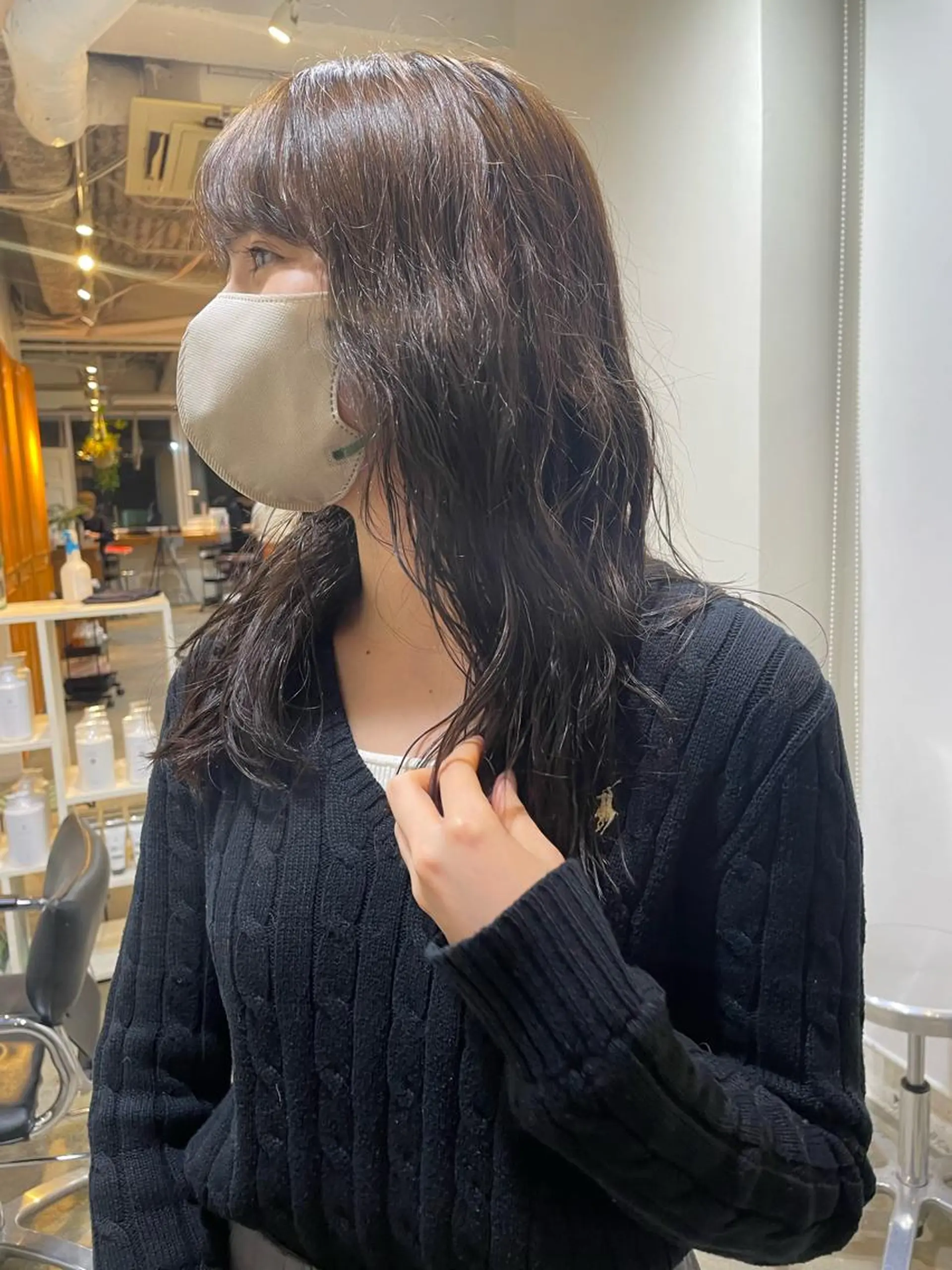 セミロング カラー パーマ セミロングパーマ カット パーマ トリートメント レイヤー／似合わせ TAKUYAのヘアスタイル