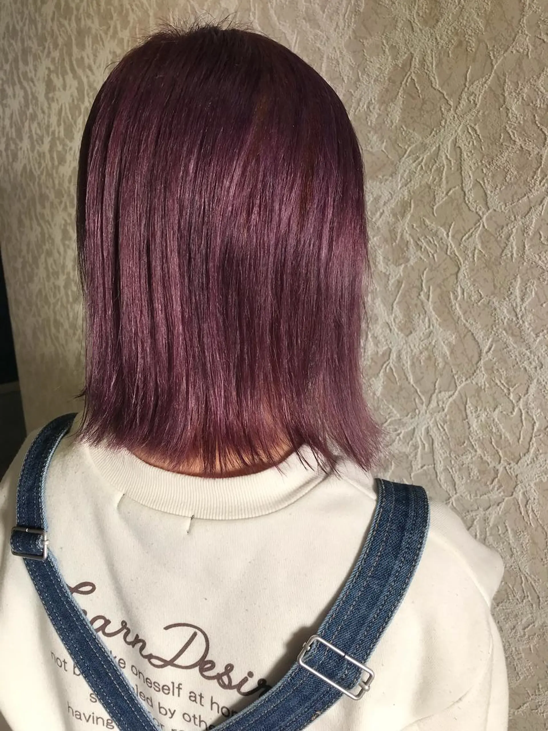 ミディアム カラー ブリーチ ピンクカラー バイオレットカラー 髪質改善 カット ヘアカラー トリートメント ブリーチ/髪質改善/ レイヤー/YUTO‎のヘアスタイル