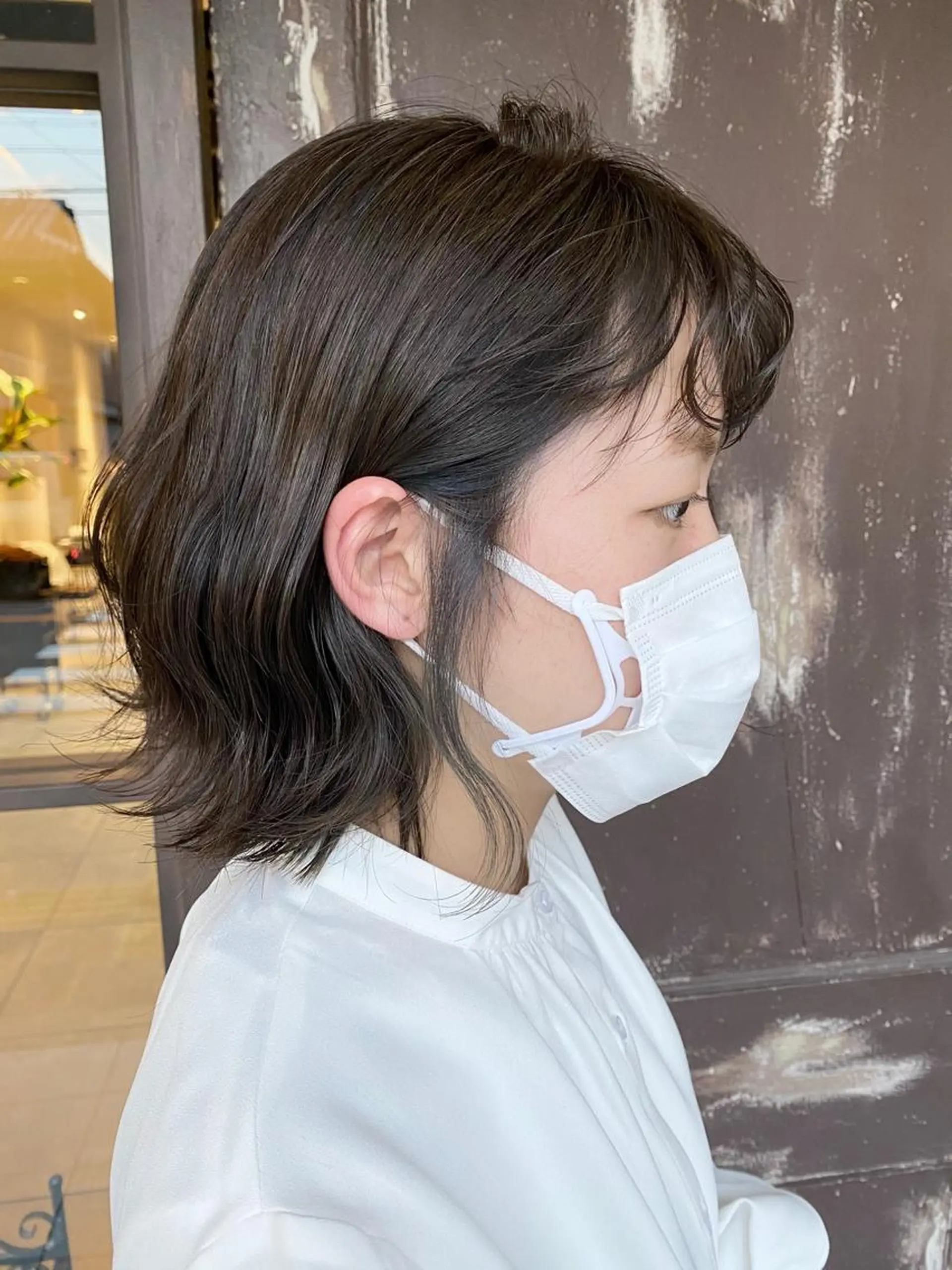 ミディアム カラー 川越 輝梨奈のヘアスタイル