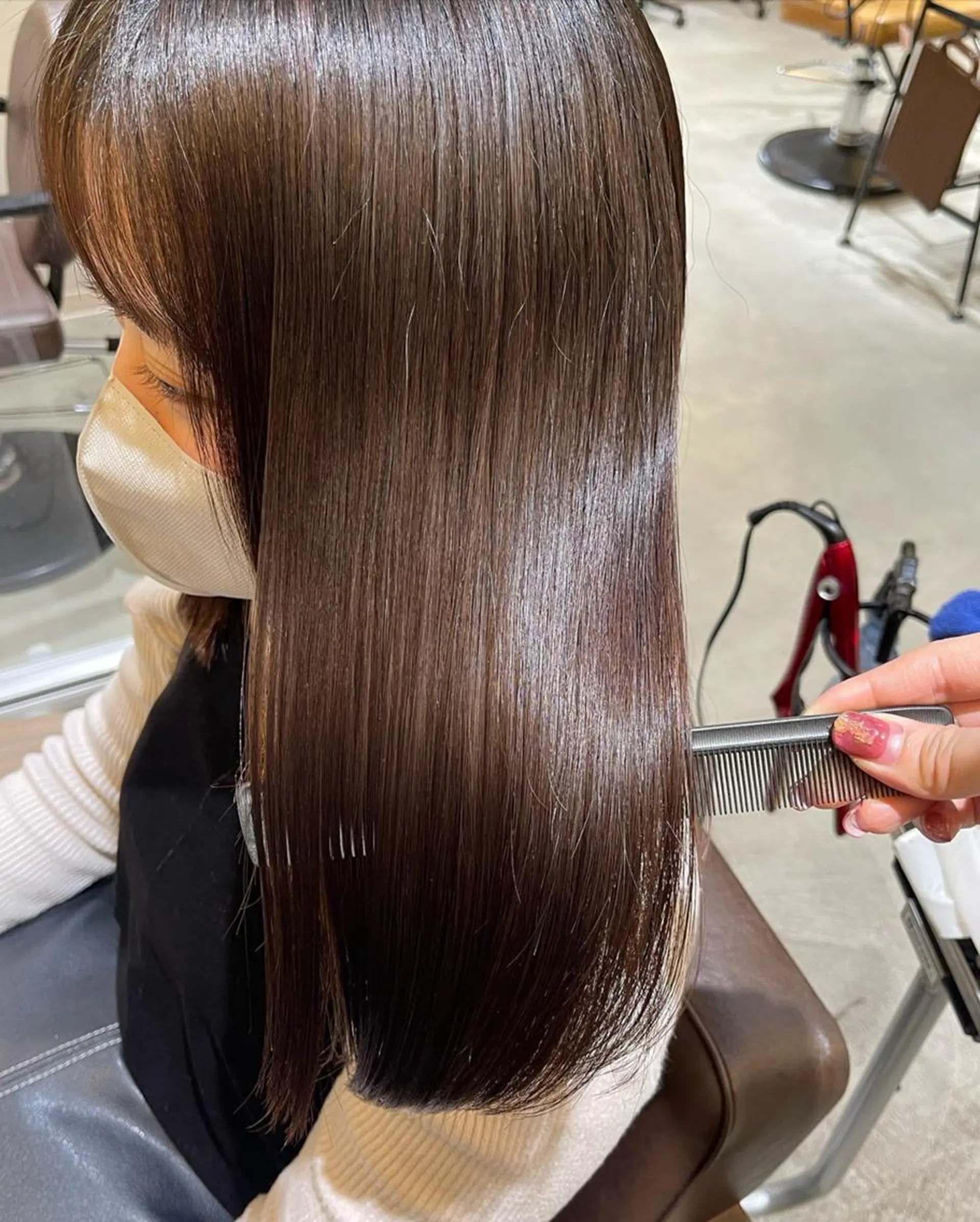 ミディアム カラー ヘアアレンジ ベージュカラー 黒髪 インナーカラー 髪質改善 似合わせカット ❥【韓国風ヘア】 stylist 林❥のエステ・リラクイメージ