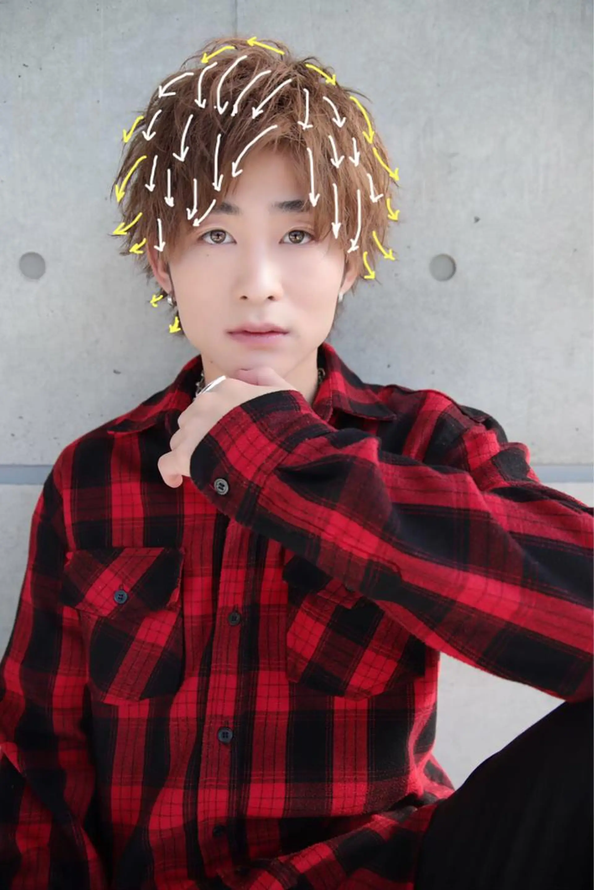 ミディアム カラー ヘアアレンジ メンズ ヘアカラー トリートメント ヘッドスパ ヘアセット ✨【公式】渋谷メンズ サロン BLUCK✨のヘアスタイル