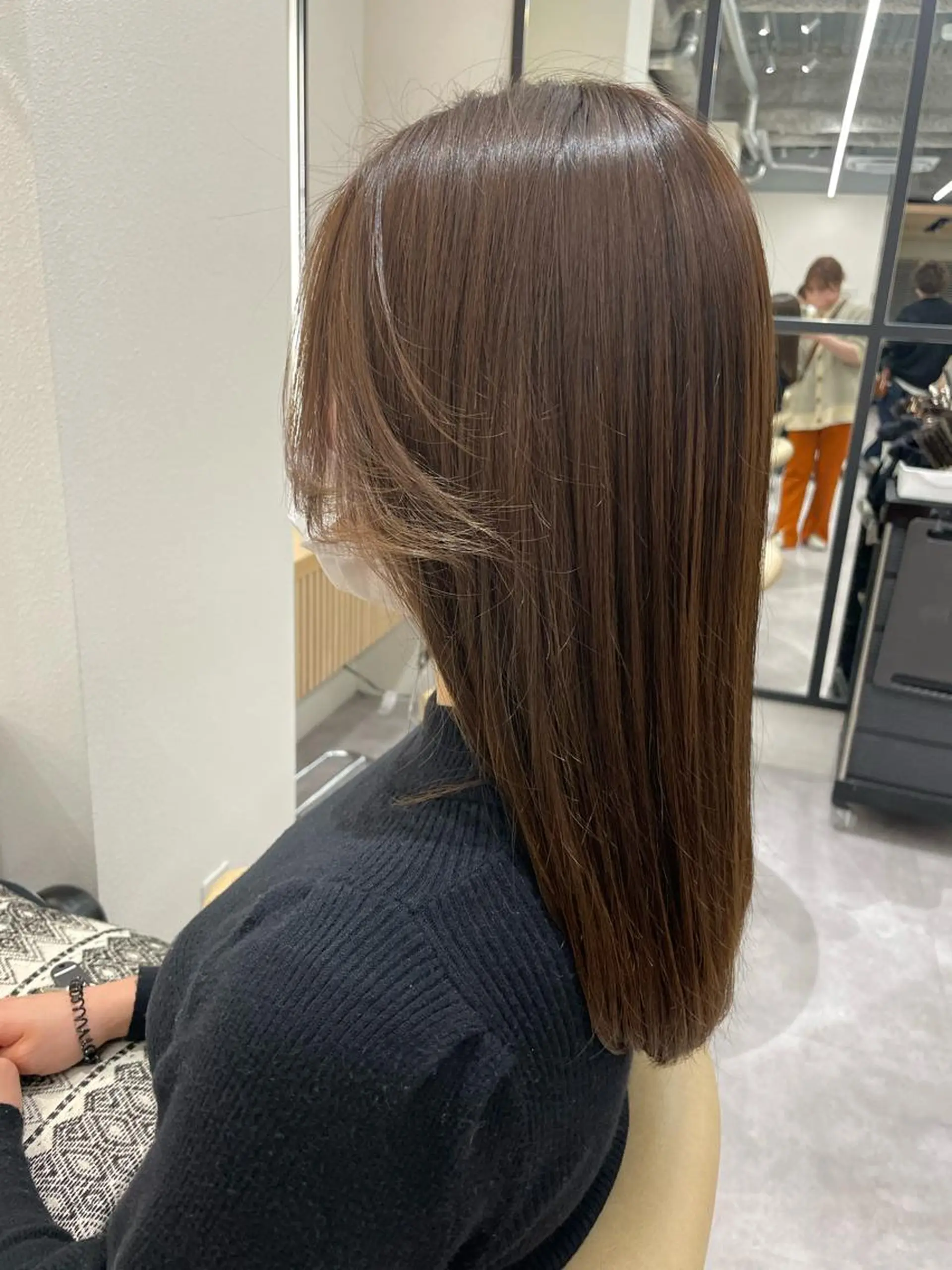 セミロング レイヤー縮毛矯正 ささきすずね💗のヘアスタイル