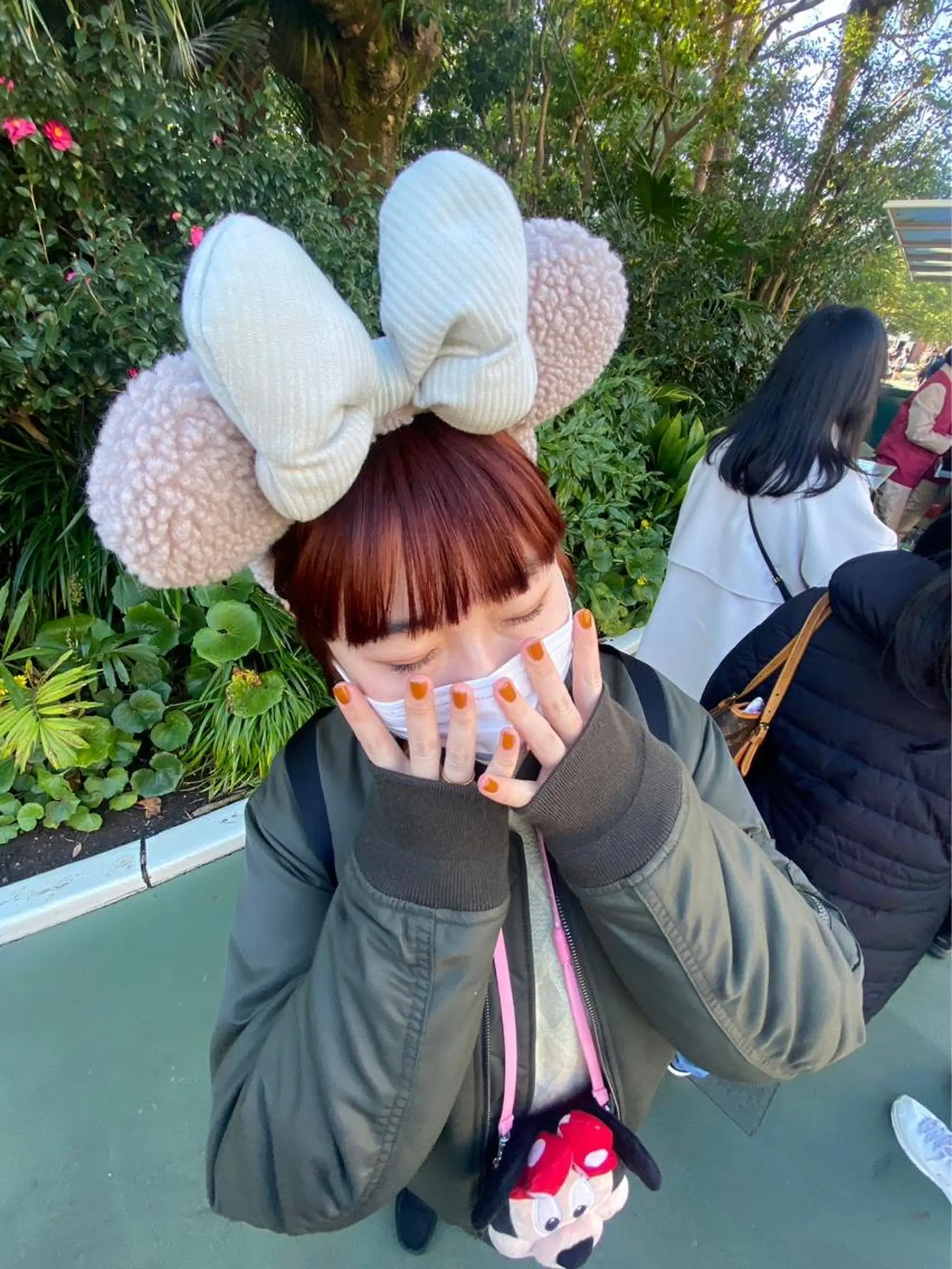 ミディアム カラー ブリーチ ブリーチなしカラー オレンジ 愛結 暖色カラー🎀🩰のヘアスタイル