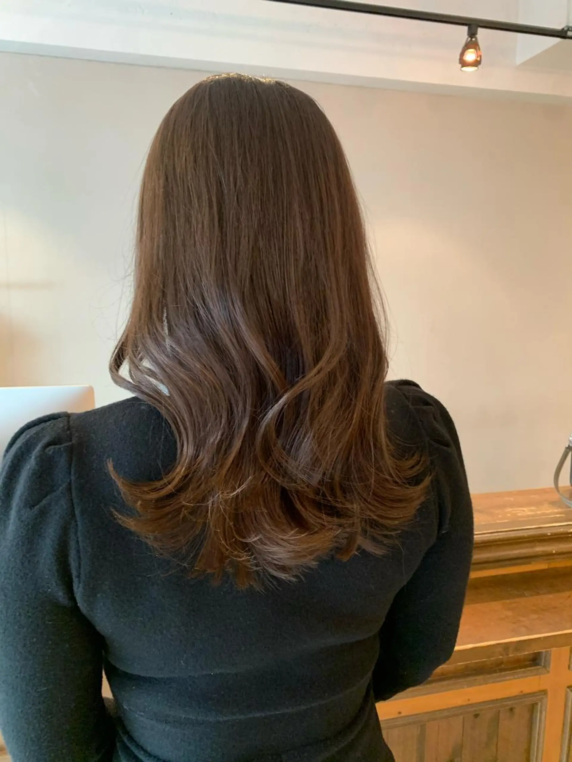 ロング カラー 透明感/オリーブ/ グレージュ/YUKAのヘアスタイル