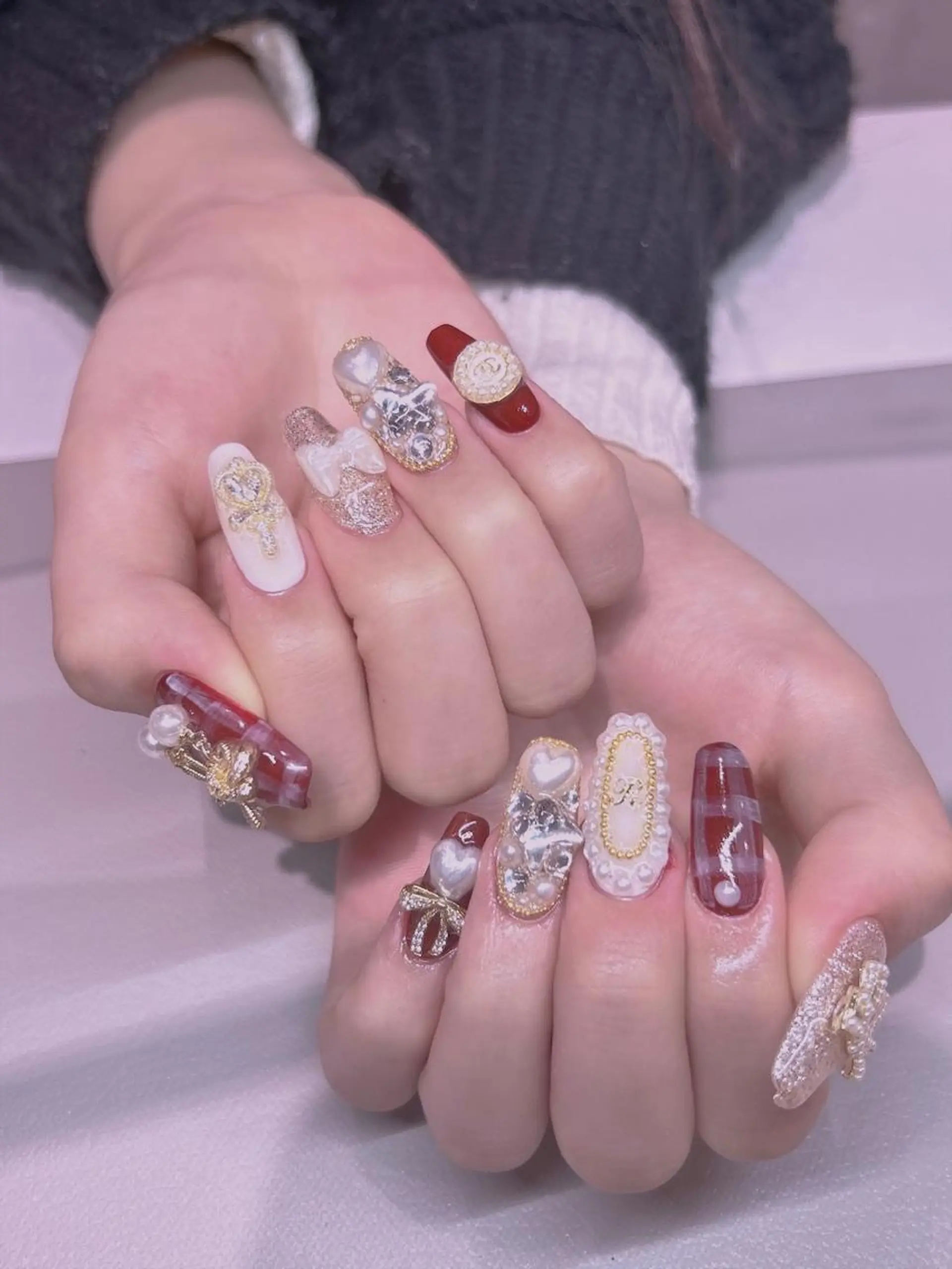 ネイル ハンドネイル 長さだし専門店 M2　rikaのネイルデザイン