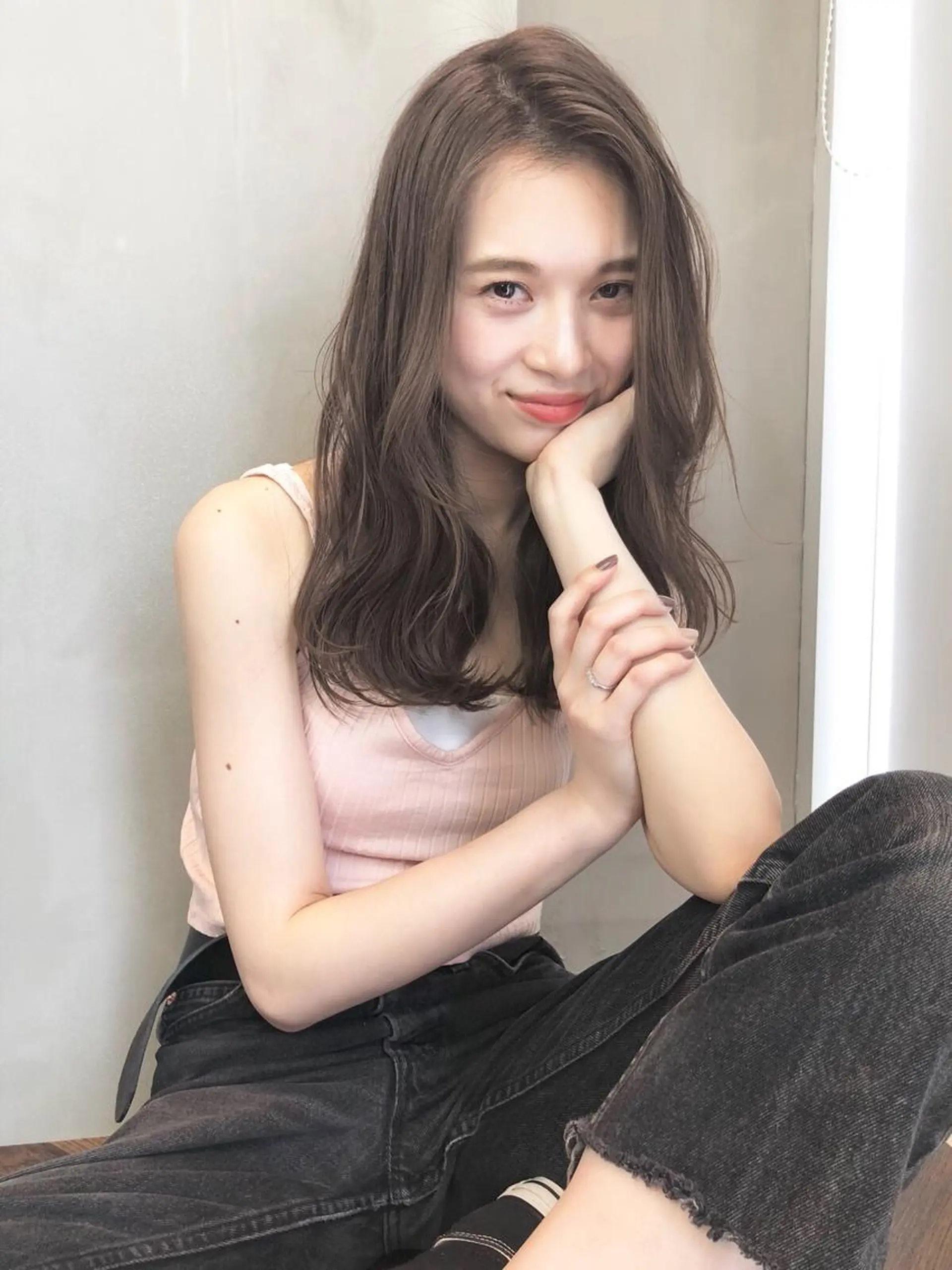 ロング カラー 遠藤 眞実のヘアスタイル