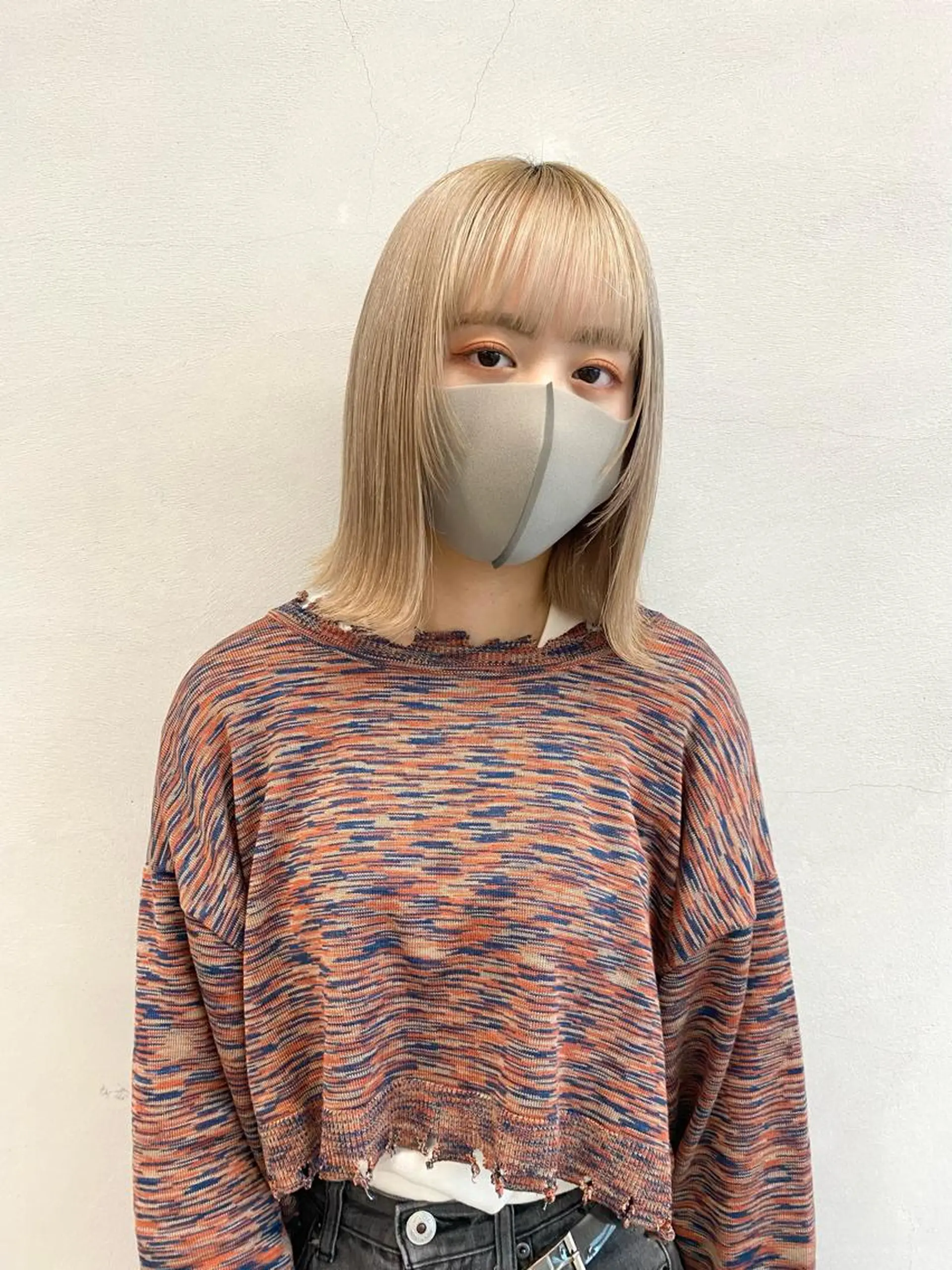 ショート カラー ベージュカラー ボブ ヘアカラー トリートメント 🩷ハイトーン透明感 レイヤー🩷ユリカのヘアスタイル