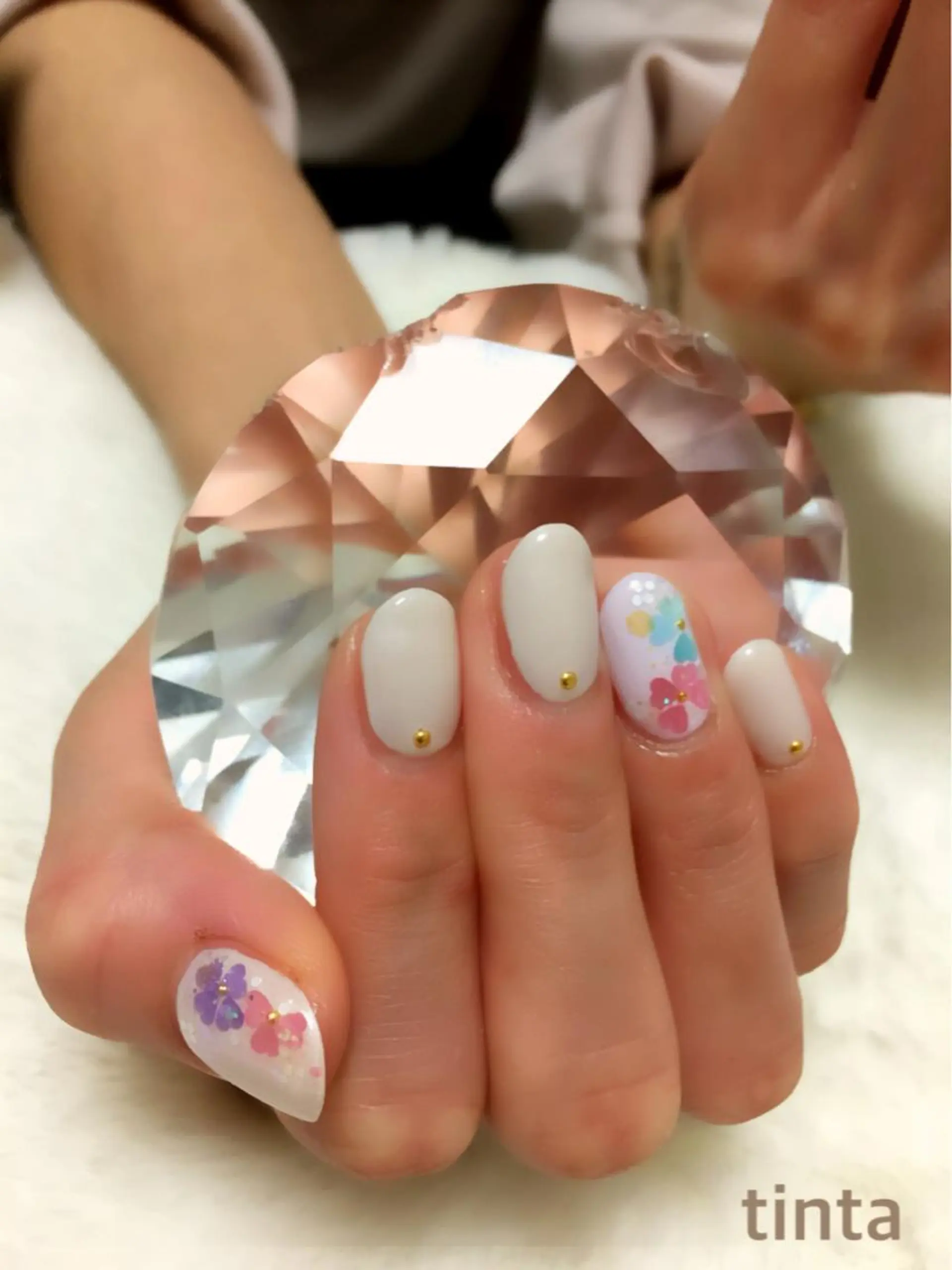 ネイル フラワーネイル ネイルサロン ティンタ所属・馬場 典子のネイルデザイン