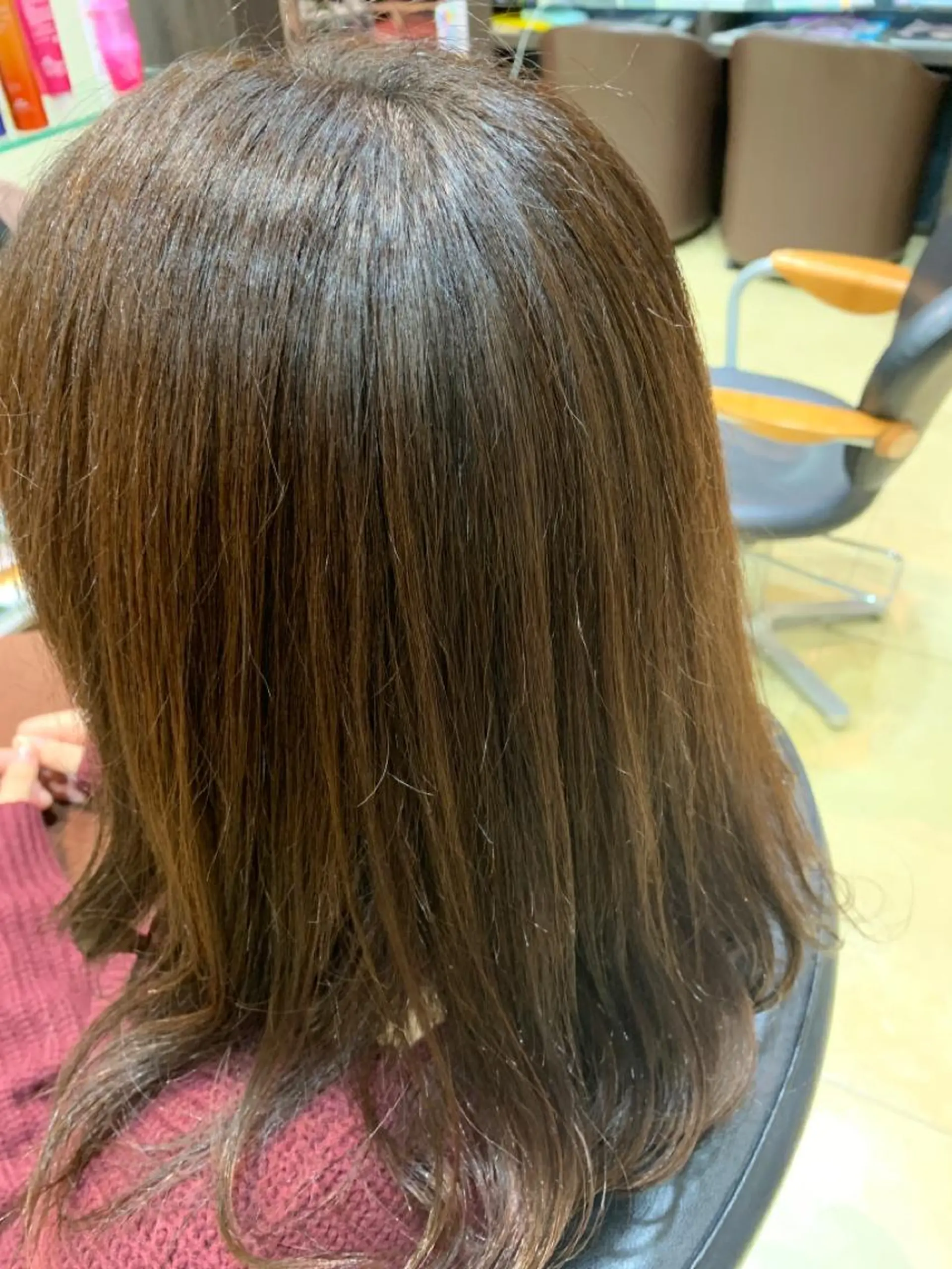 セミロング カット ヘアカラー トリートメント 石沢 知康のヘアスタイル