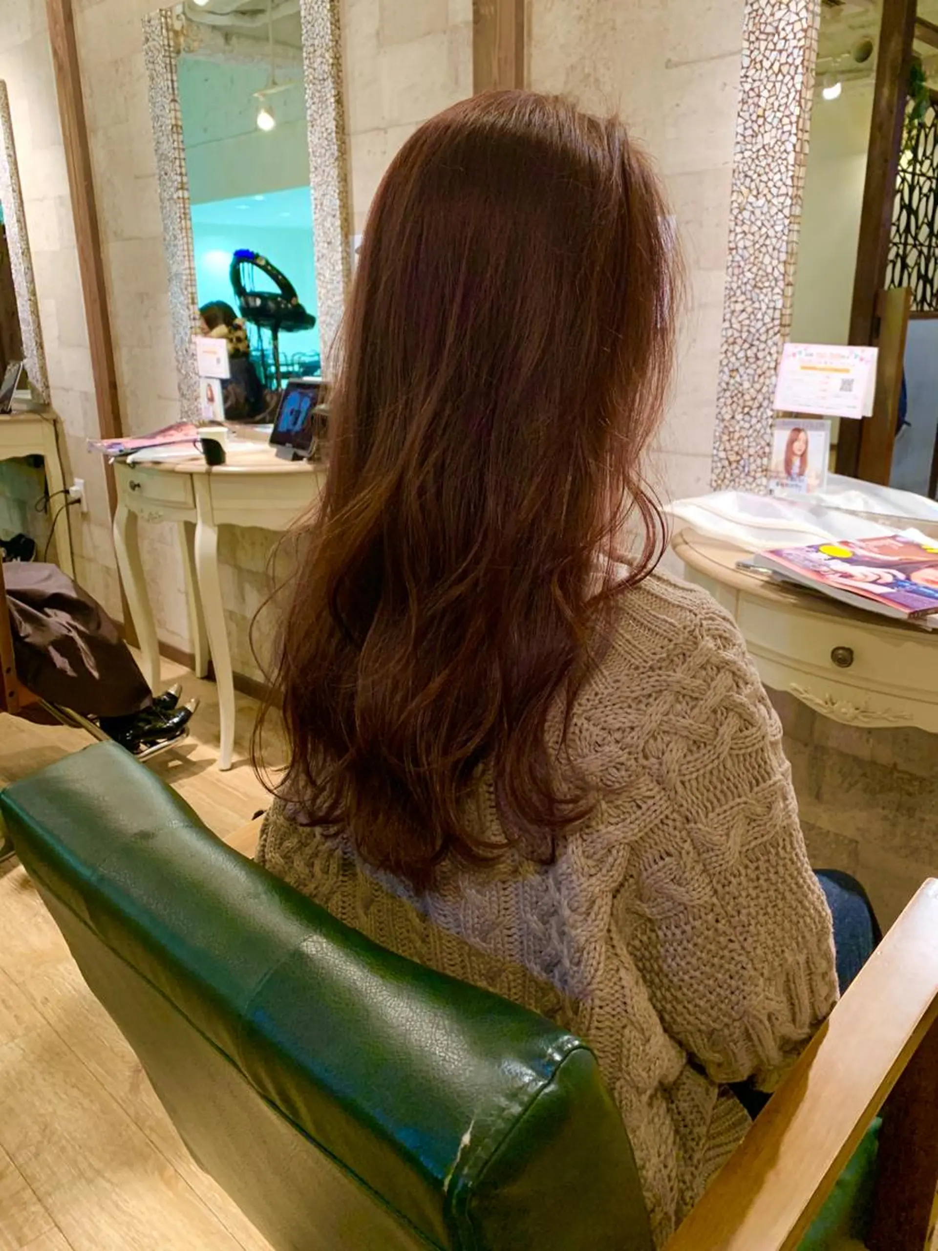 ロング カラー カシス エドルカラー ピンクカラー SALOWIN(サロウィン)広島並木通り所属・田村和範/似合わせ カラー/髪質改善のヘアスタイル