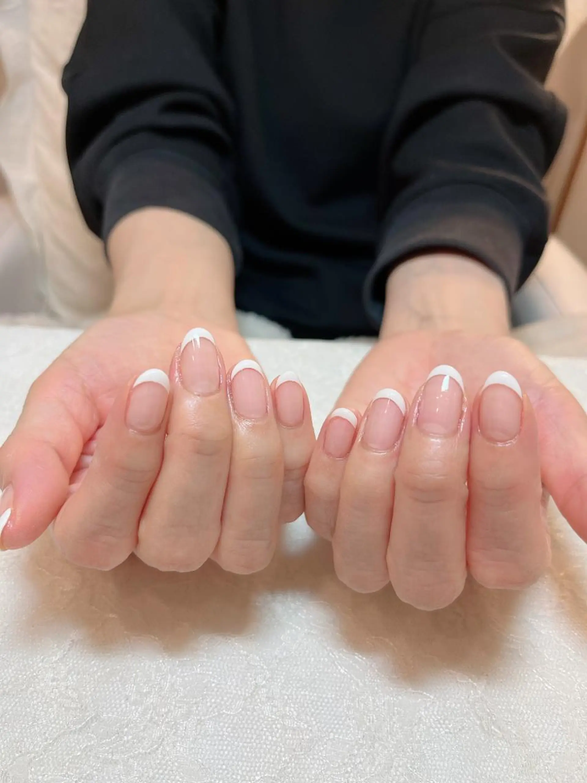 ネイル クリアネイル フレンチネイル ハンドネイル aoinail所属・aoi nailのネイルデザイン