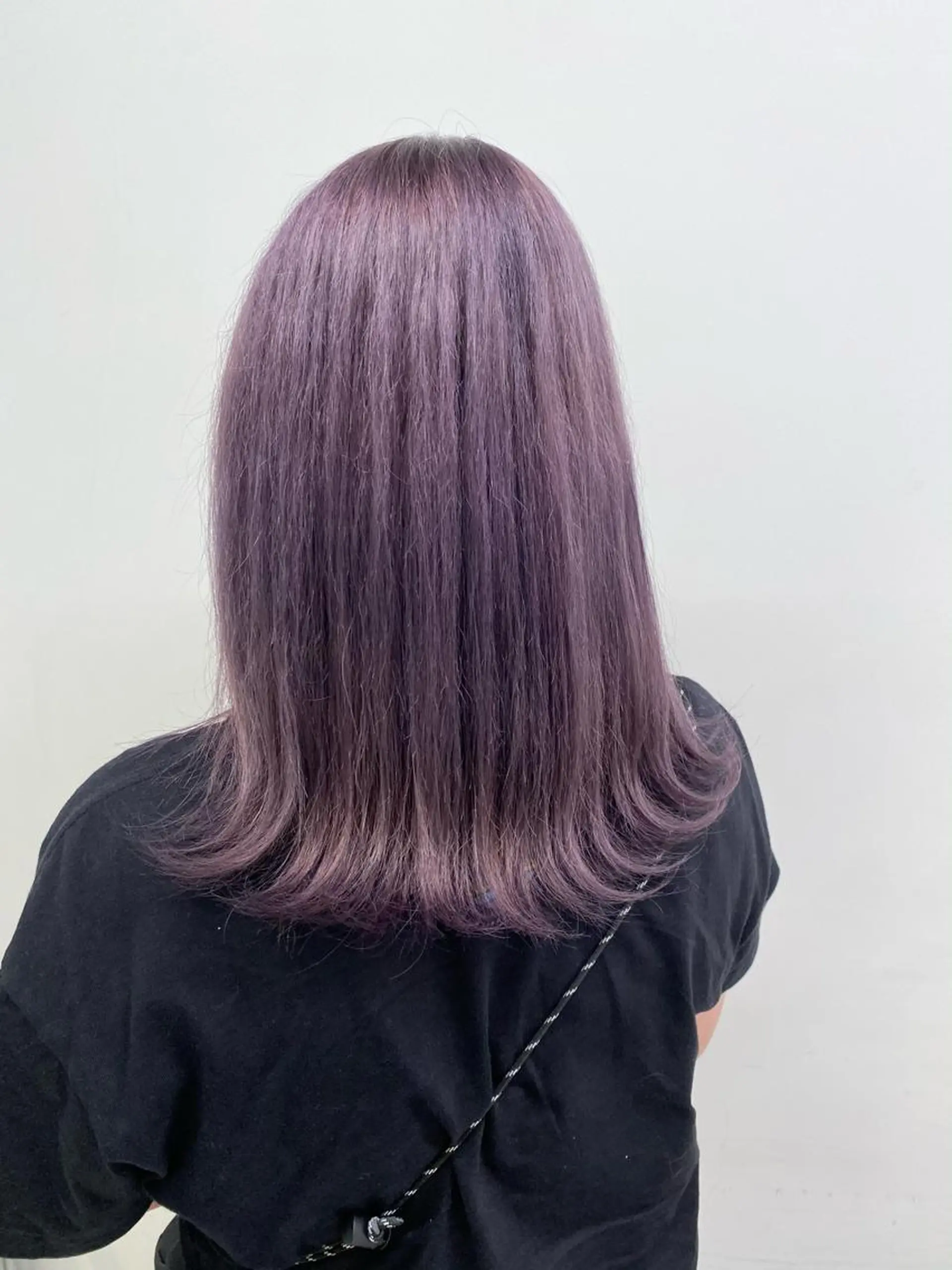 セミロング カラー ヘアアレンジ 🌷FUKA🌷 まろやかハイトーンのヘアスタイル