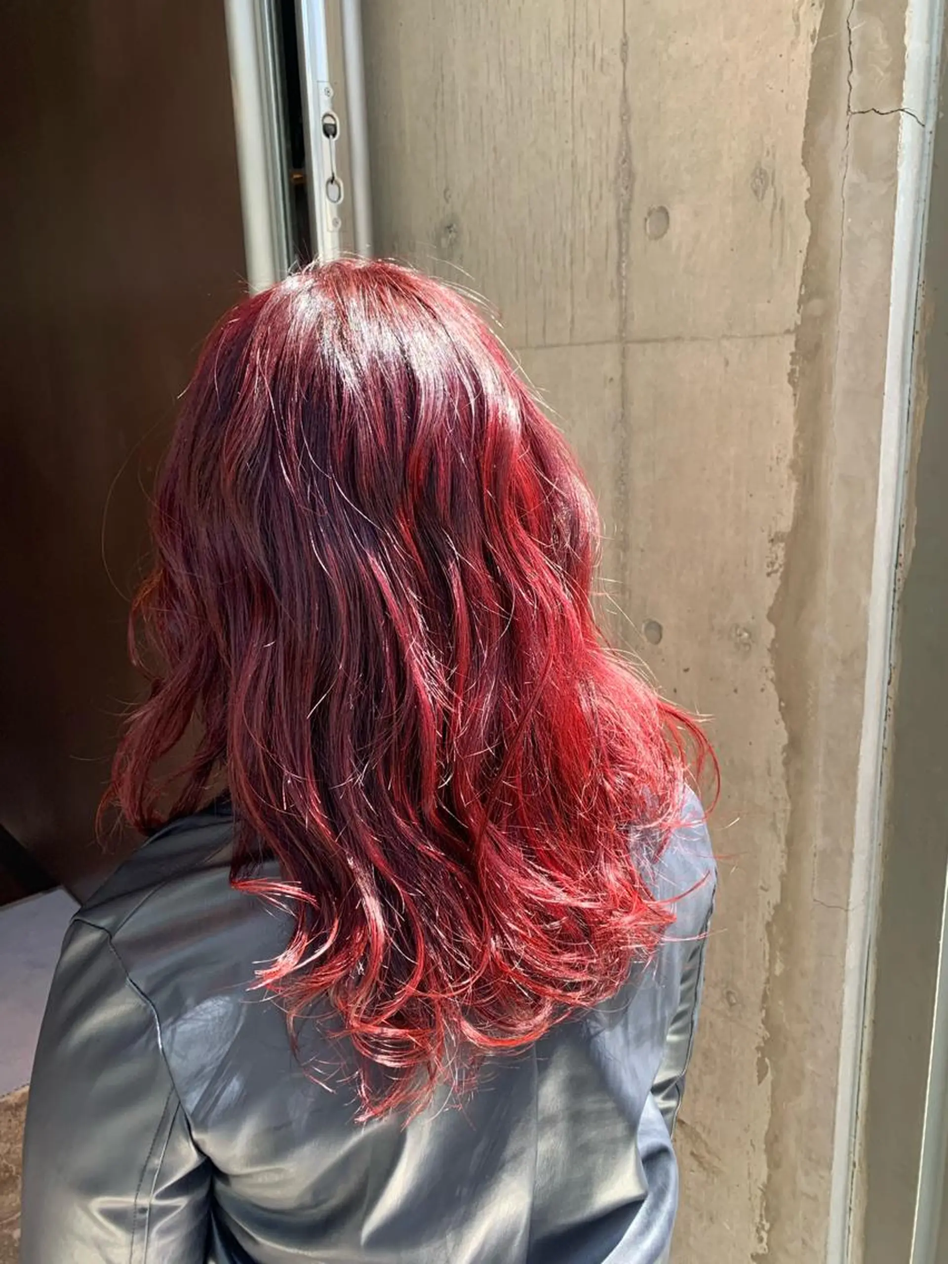 ミディアム カラー ハイライトカラー レッドカラー ハイライト カット ヘアカラー パーマ ヘッドスパ ヘアセット LIBER所属・❇️メンズ特化❇️ 渋谷/花澤のヘアスタイル