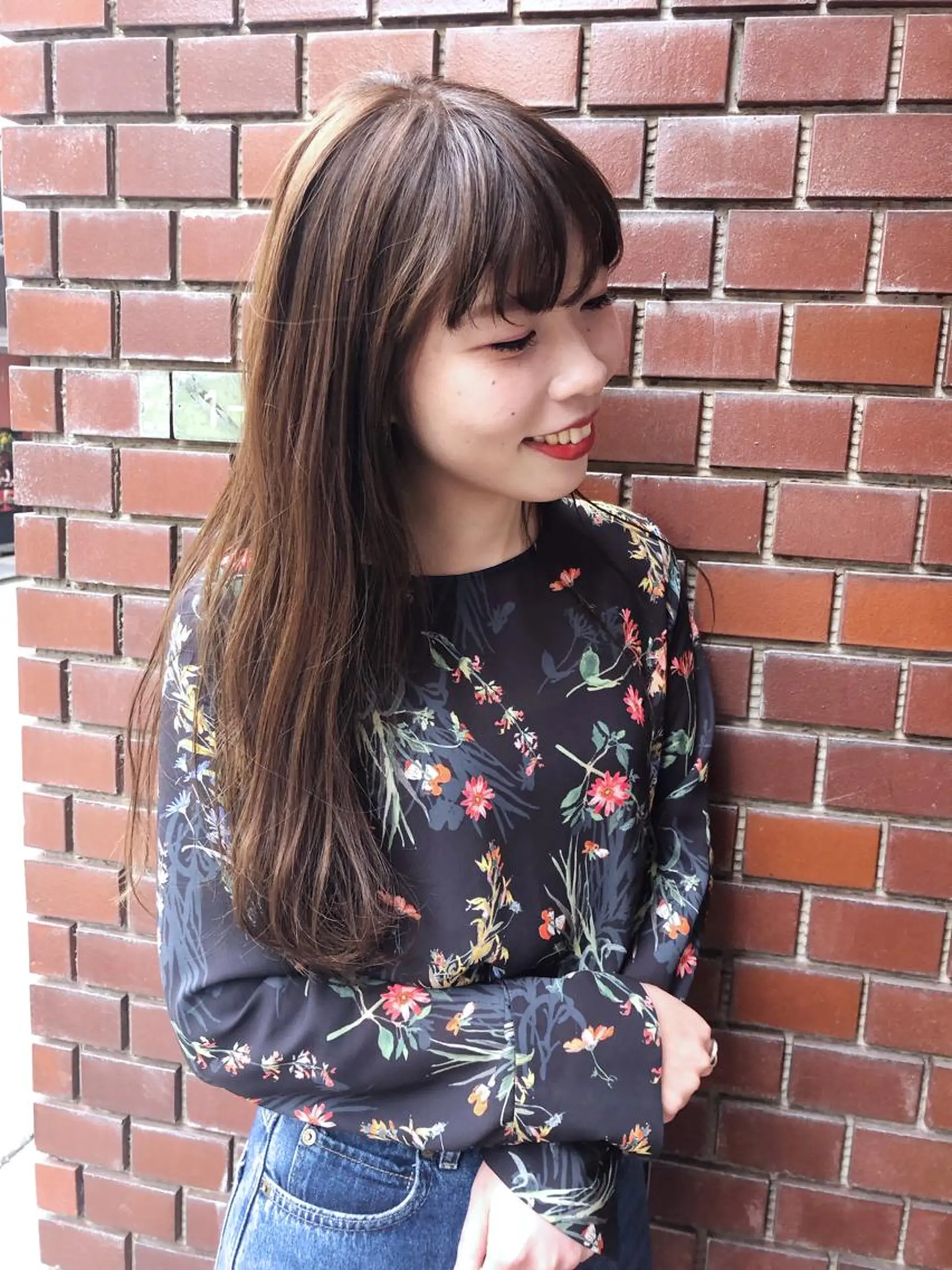 ロング カット パーマ トリートメント さの あやねのヘアスタイル