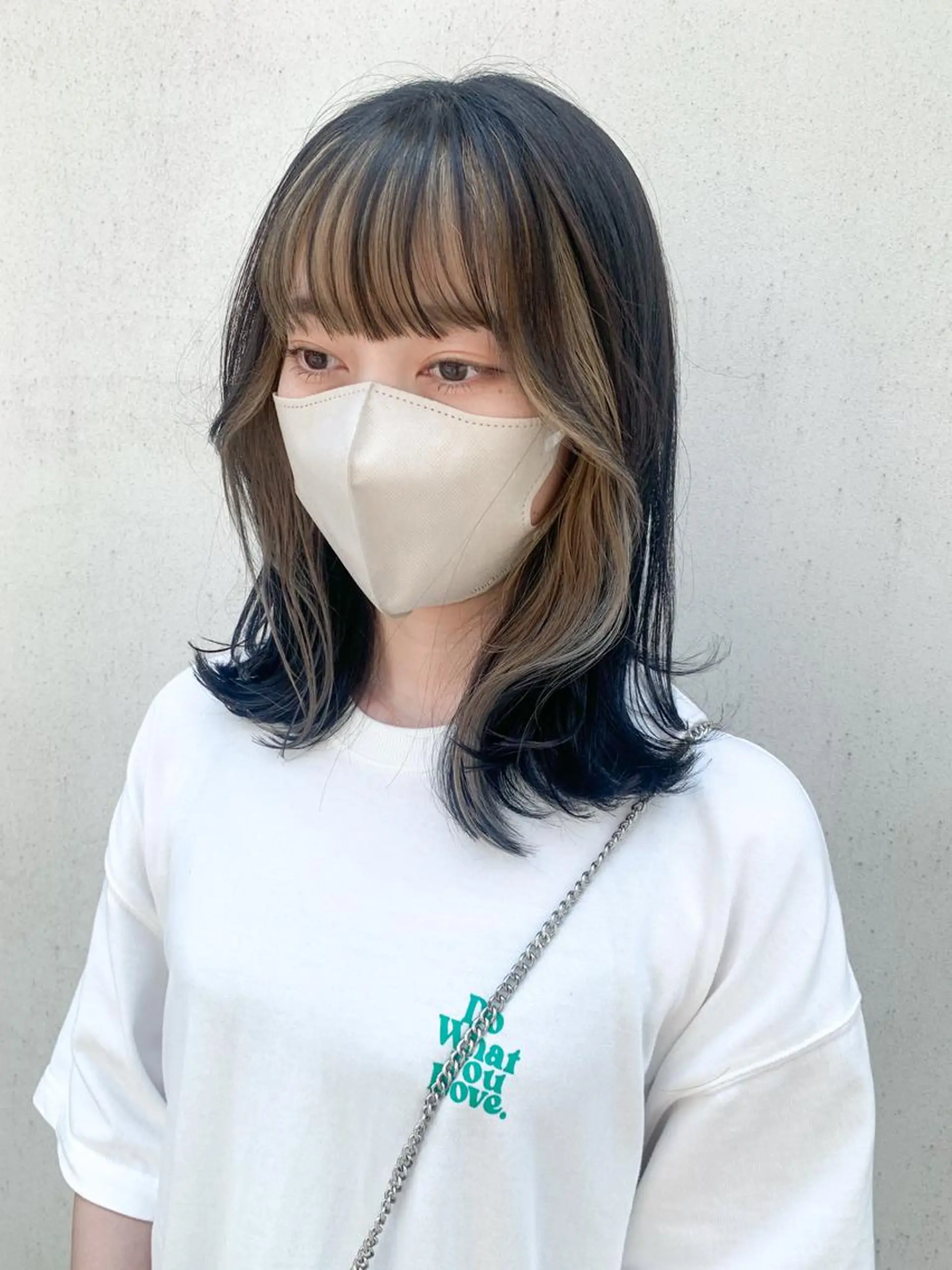 ミディアム カラー ヘアアレンジ カット ヘアカラー トリートメント yuka .のヘアスタイル