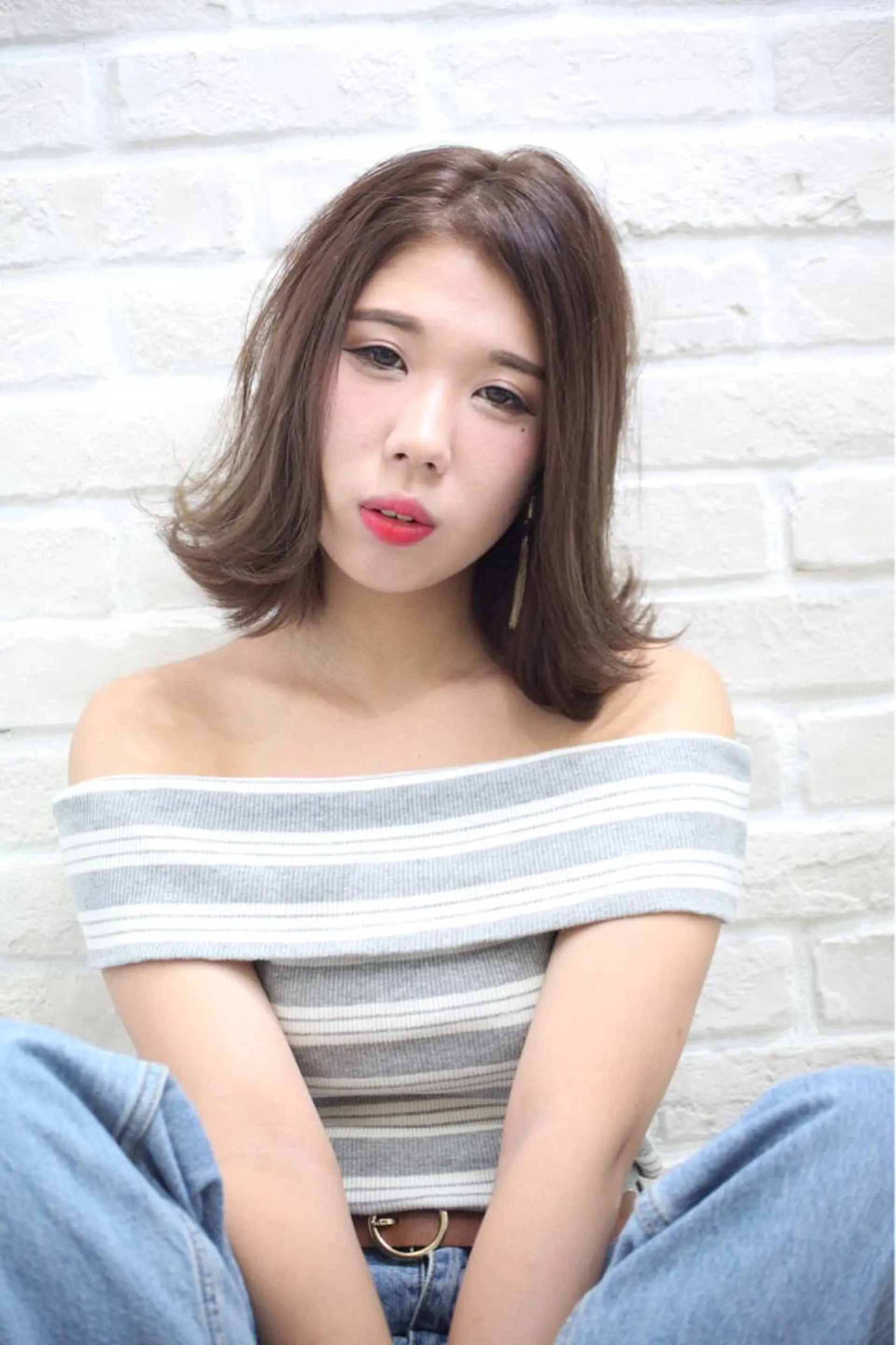 ミディアム 縮毛矯正/髪質改善 継続する美髪のヘアスタイル