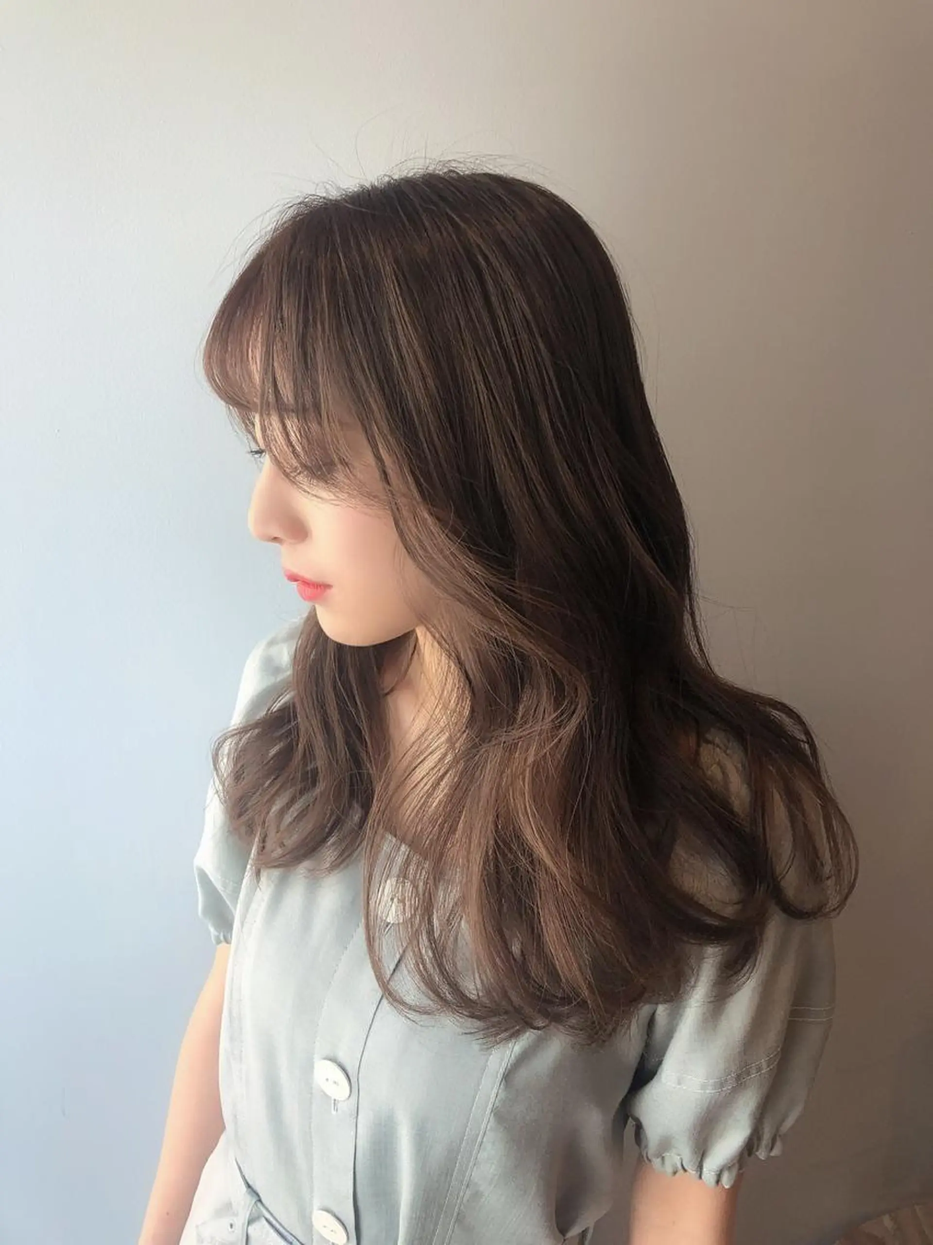 セミロング カラー 韓国風ヘア entality所属・mizuki  韓国 ヘア/髪質改善のヘアスタイル