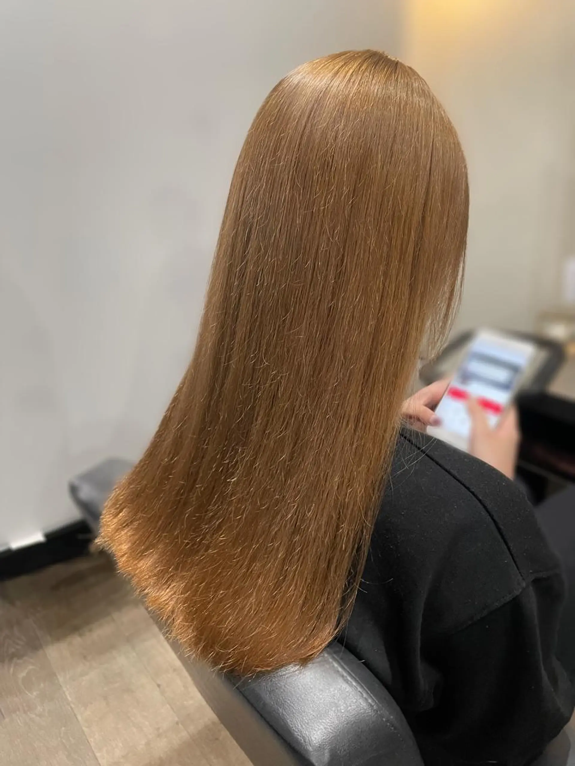 セミロング 酸性ストレート 石川 聖奈のヘアスタイル