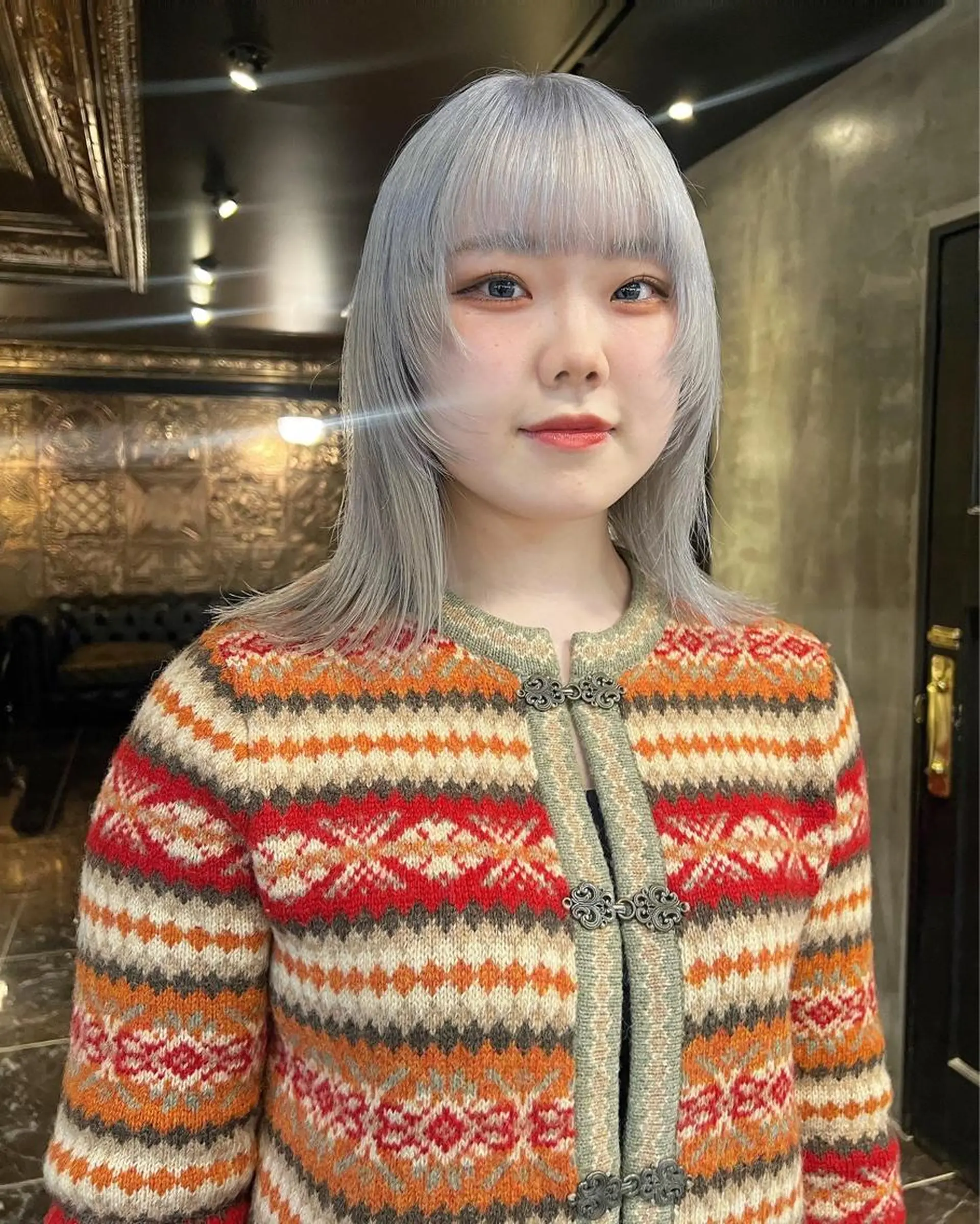 ミディアム カラー カット ヘアカラー haco＋所属・圧倒的デザイン力 店長🎨RENAのヘアスタイル