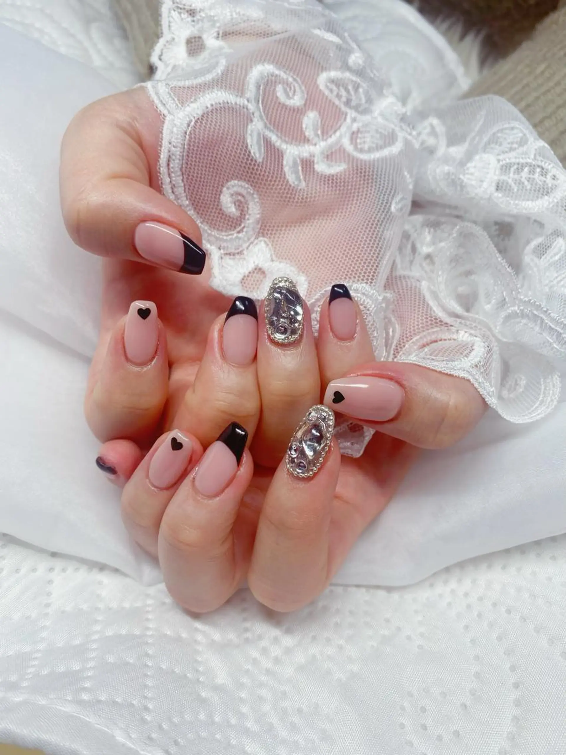 セミロング ハンドネイル ハンドケア 💜MIYA nail川崎店のネイルデザイン