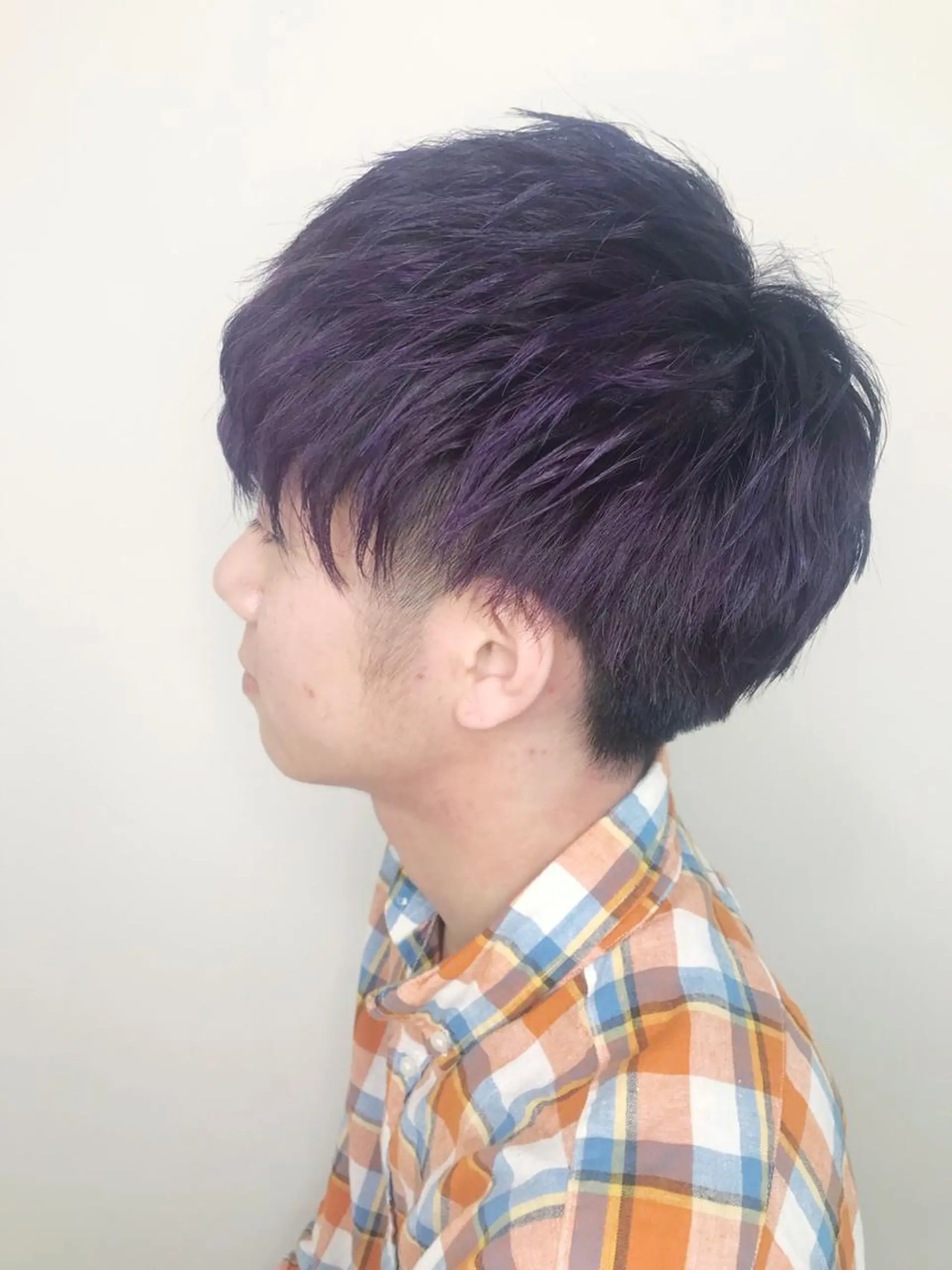 ショート カラー メンズ 赤み消しカラー /透明感カラー 上長のヘアスタイル