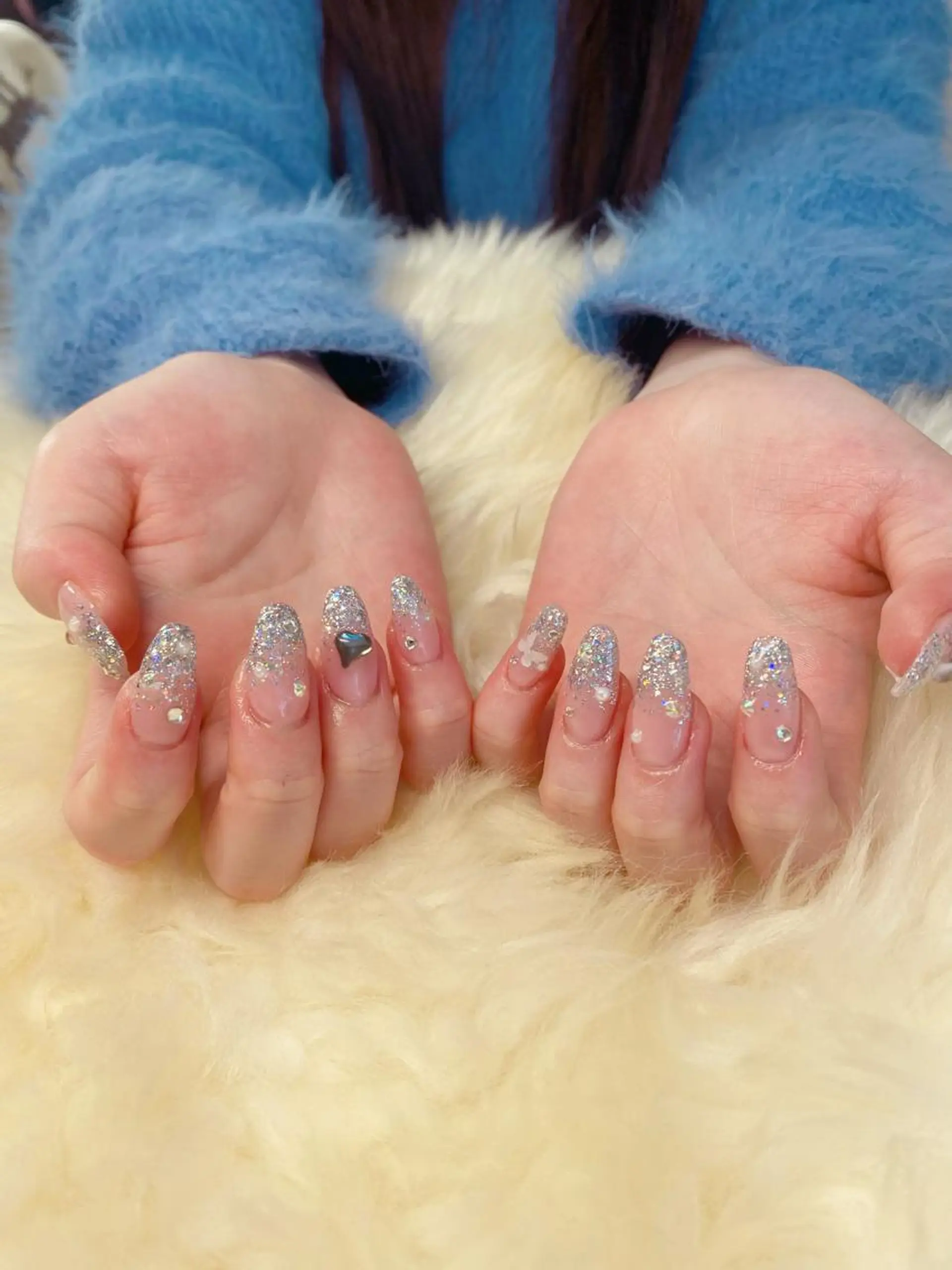 ロング ハンドネイル ハンドケア 💜MIYA nail川崎店のネイルデザイン