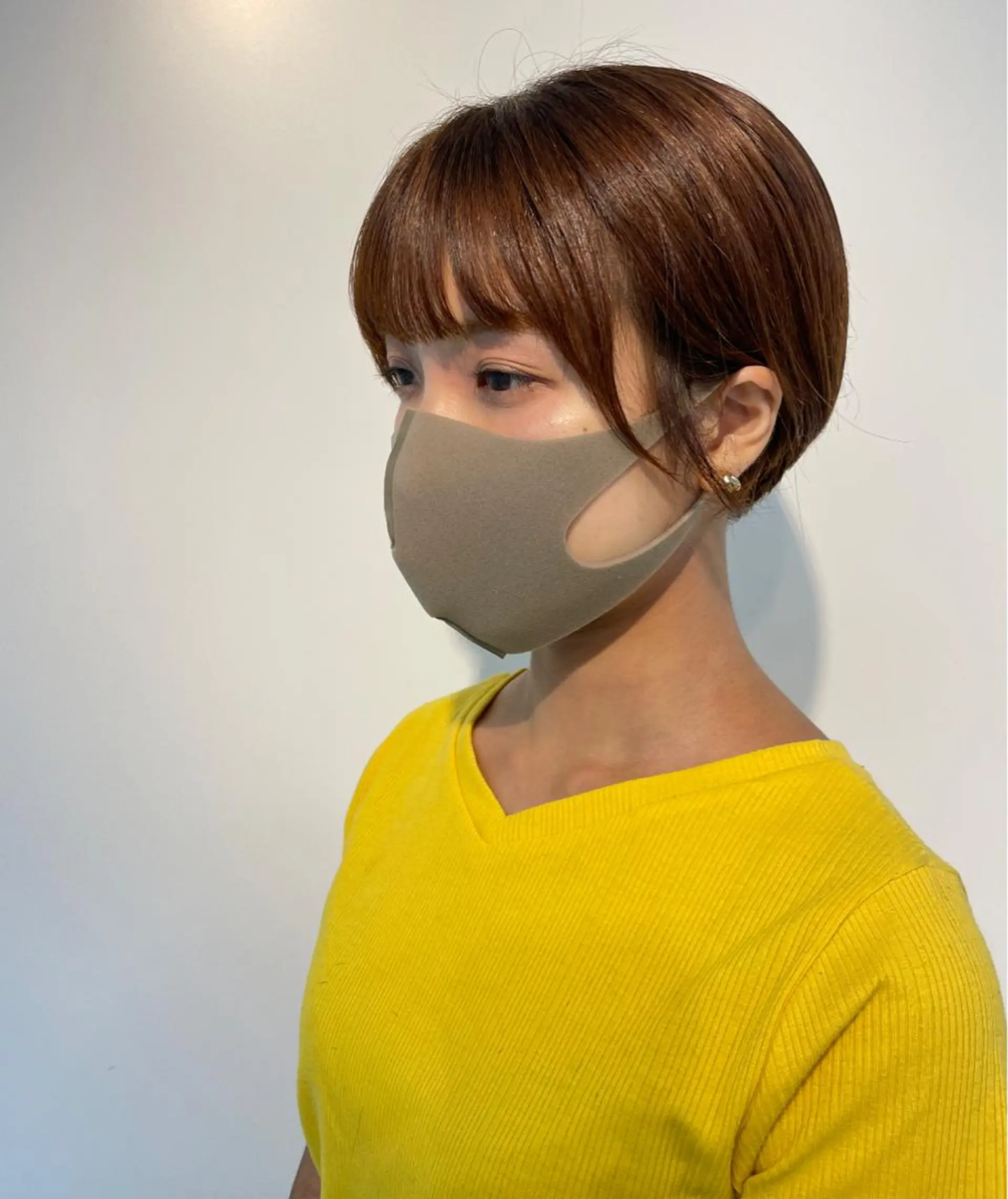 ショート カラー オレンジ ショートヘア 🍮中山詩乃🍮顔 まわりデザイン◎のヘアスタイル