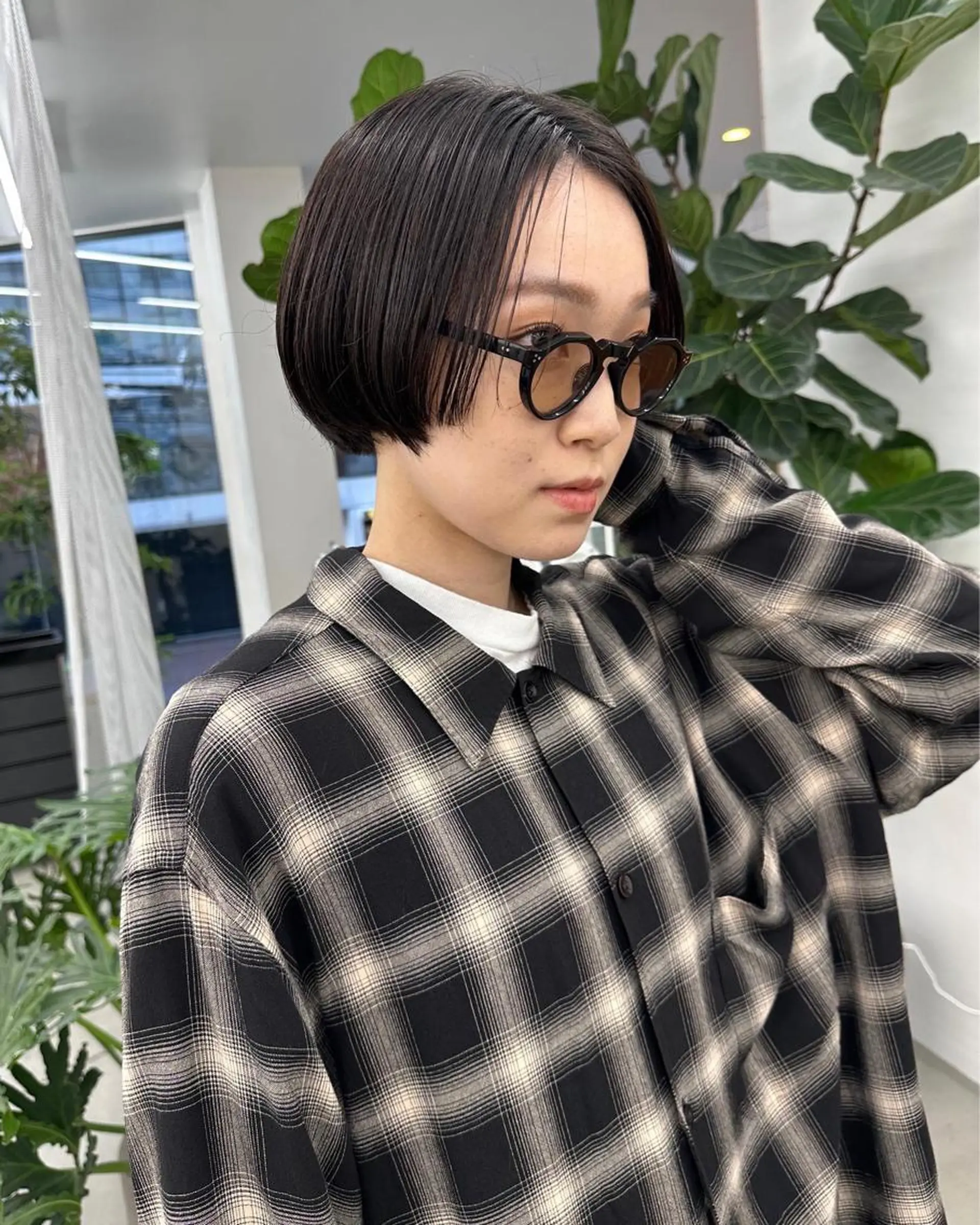 ショート パーマ ストレートパーマ カット 縮毛矯正 トリートメント ボブ/レイヤー/ケア パーマ/リュウタのヘアスタイル