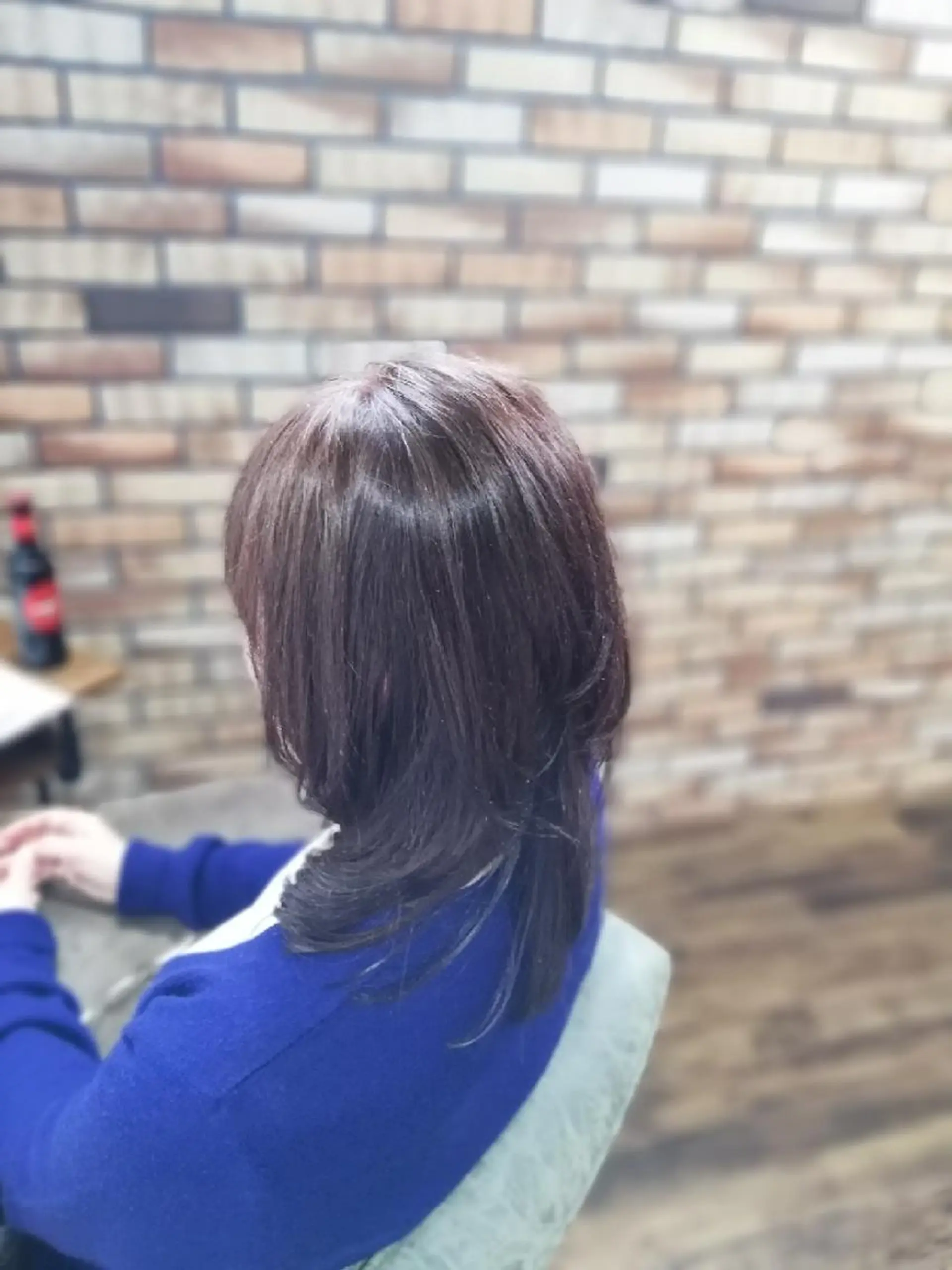 セミロング カラー カット ヘアカラー 北林 弘展のヘアスタイル