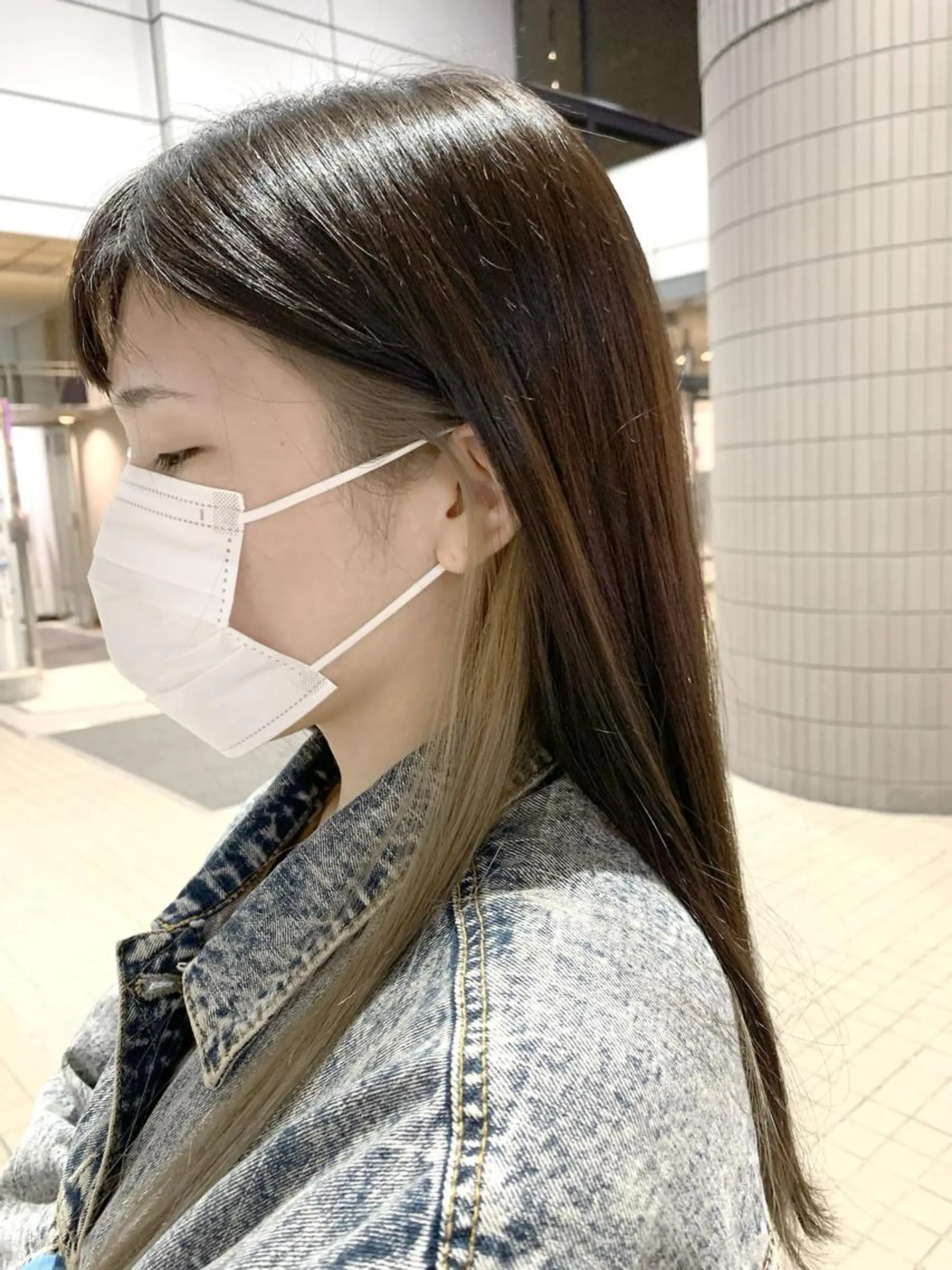 ロング カラー インナーカラー Zina天王寺 CHIAKIのヘアスタイル