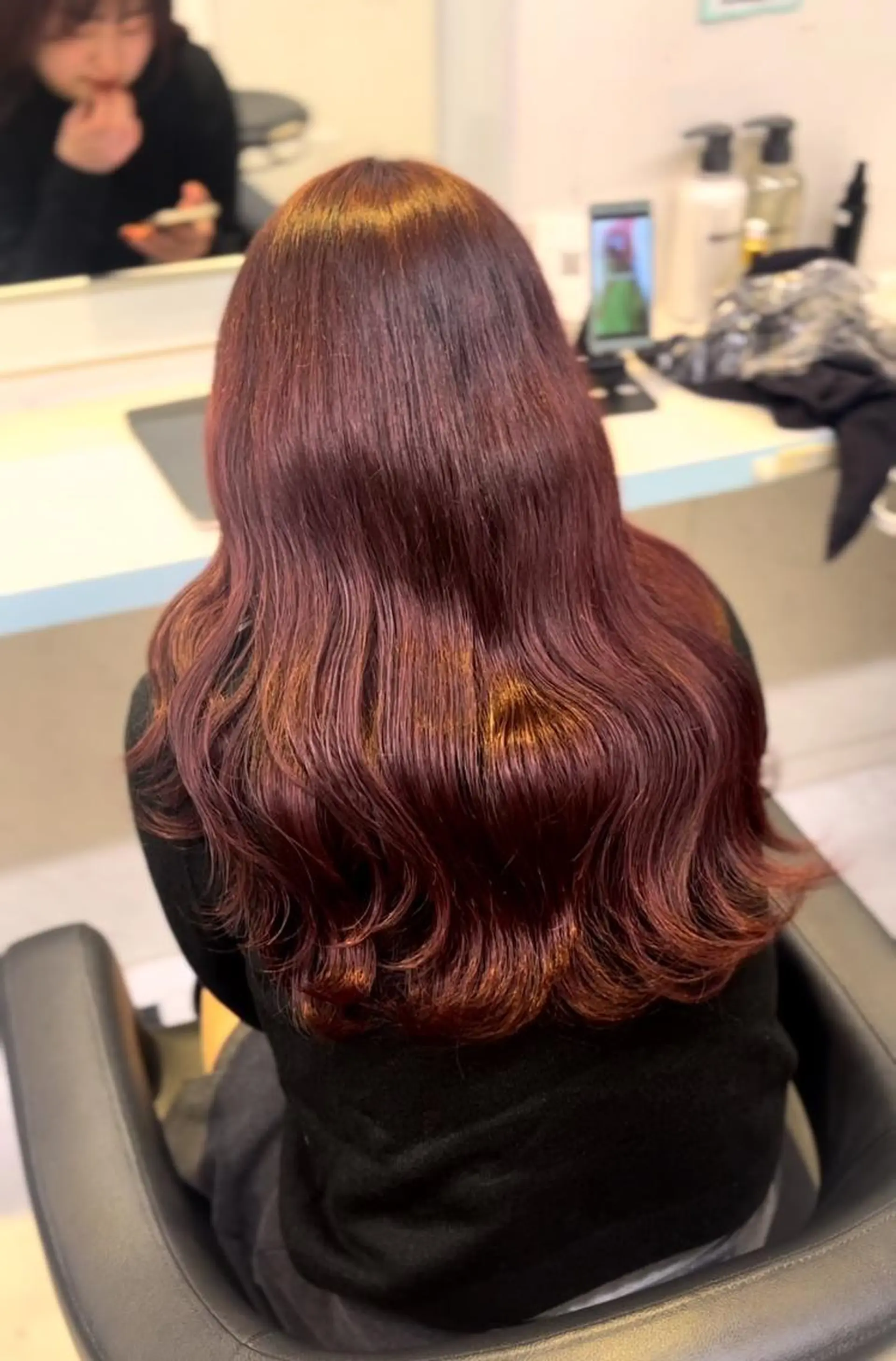 カラー カット ヘアカラー トリートメント ヘアセット NANA🥀韓国ヘア /レイヤー/暖色🥀のヘアスタイル