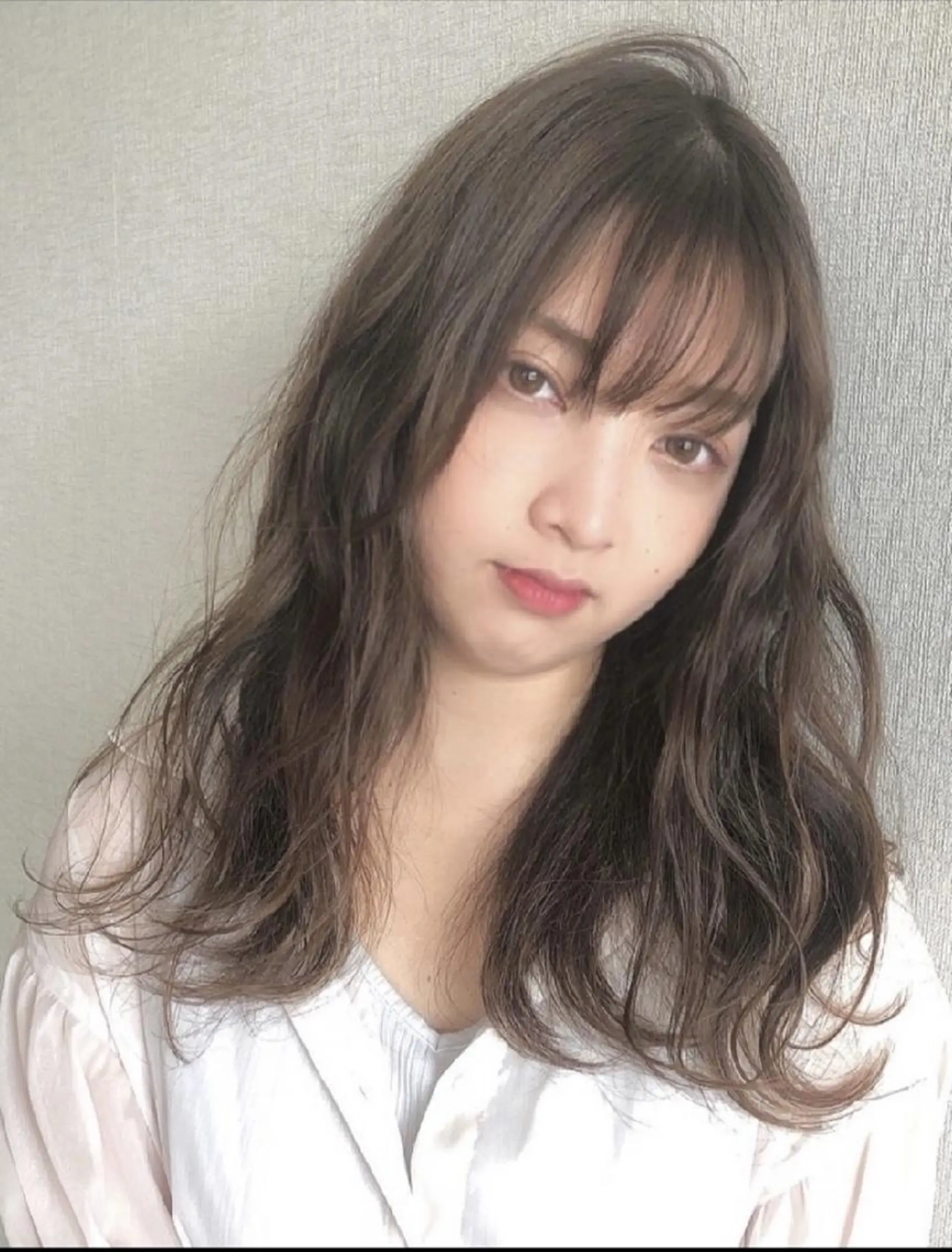 ロング カラー ヘアカラー 齊藤 舞風のヘアスタイル