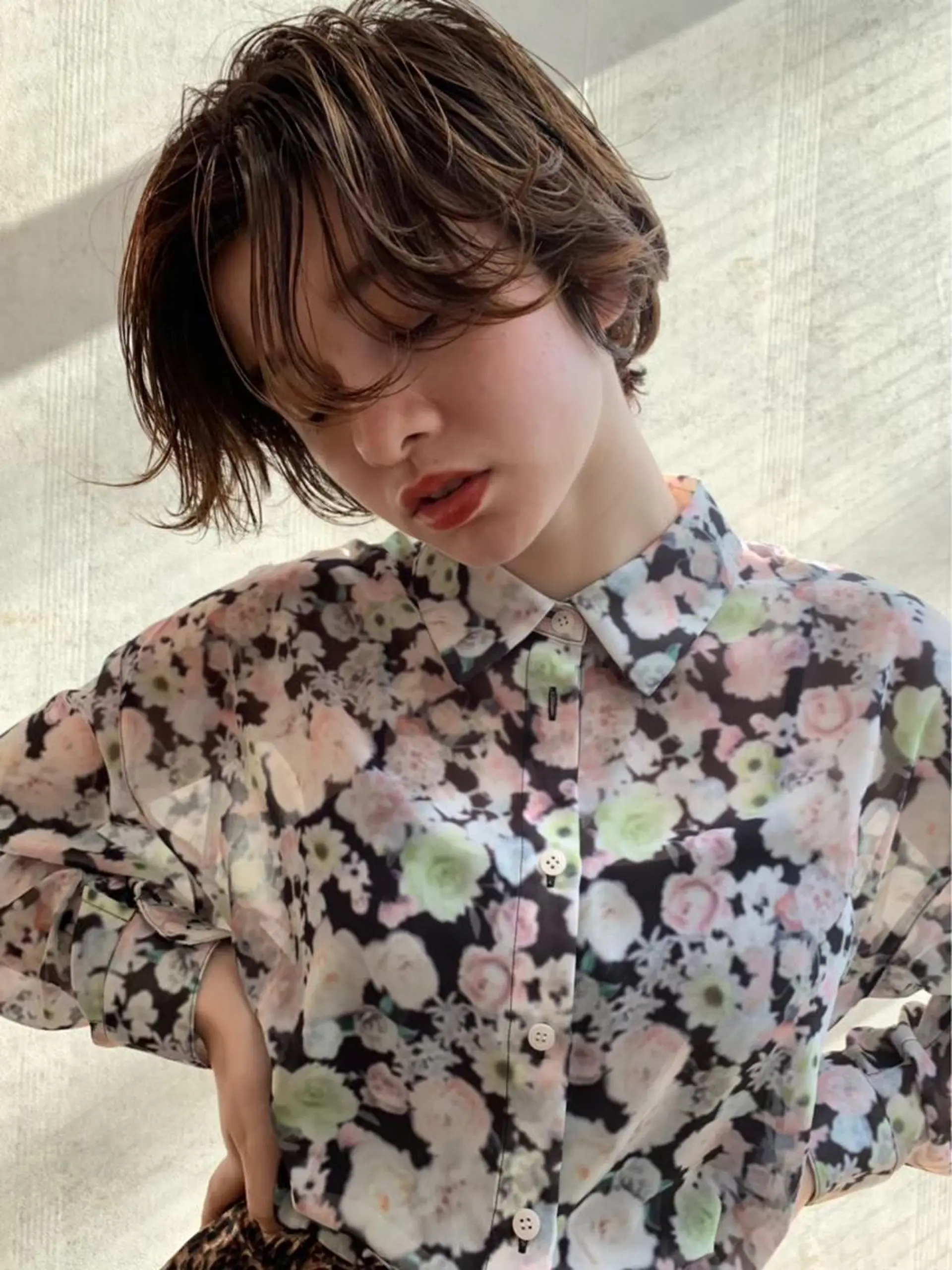 ロング カラー ブリーチ 透明感カラー ブリーチなしカラー ボブ/レイヤー /河内温太のヘアスタイル