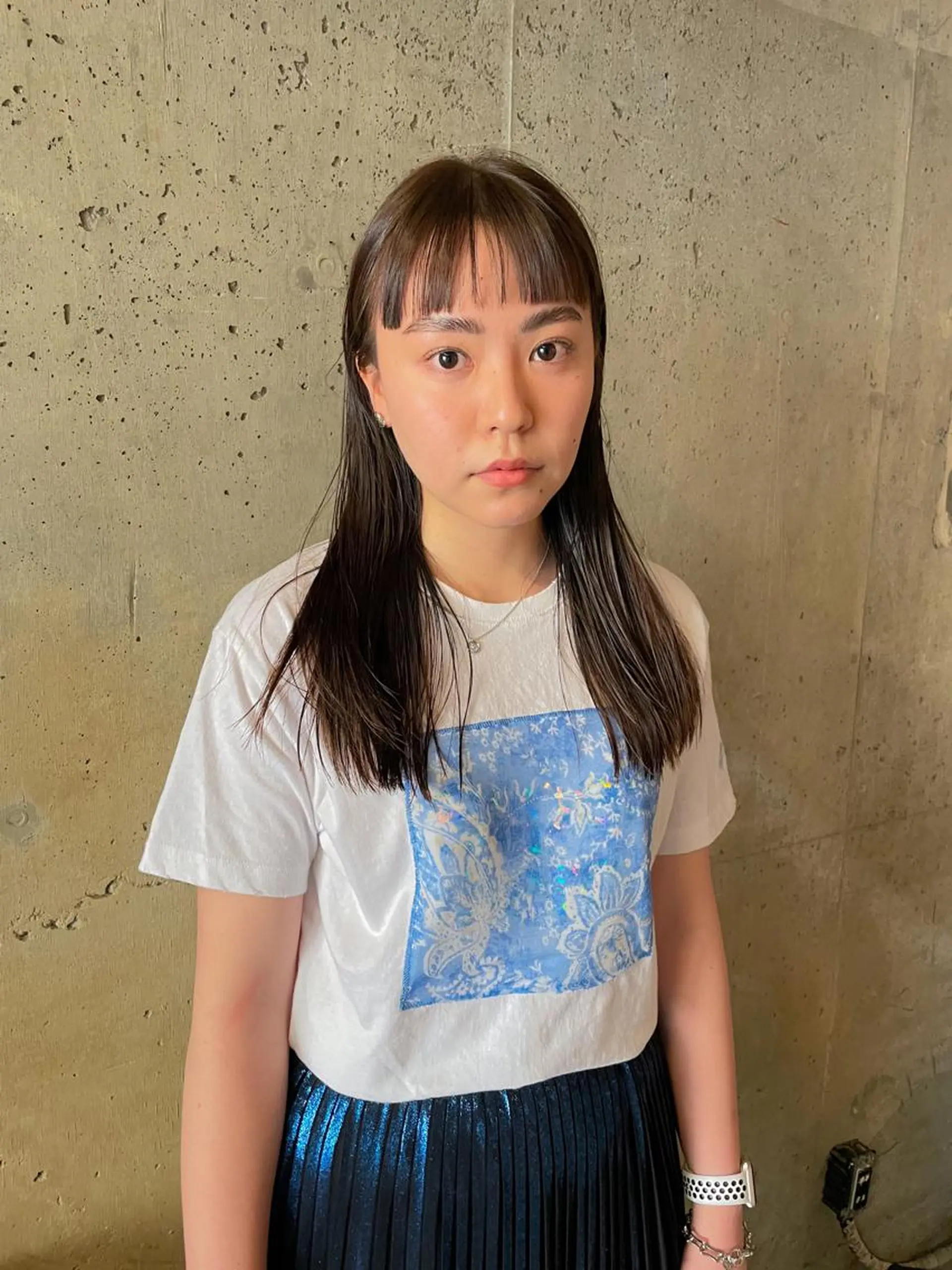 ロング カラー パーマ/レイヤー 岩山丈一郎のヘアスタイル